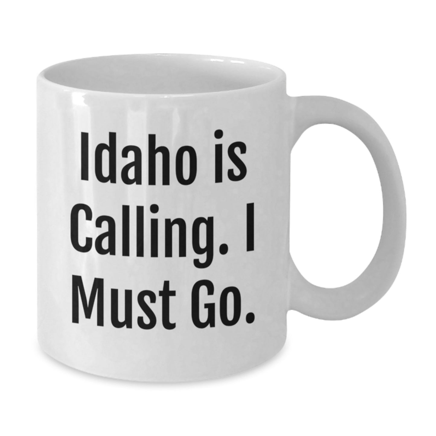 Idaho White Coffee Mug - Funny Gift from Friends to Family on Christmas - Additional