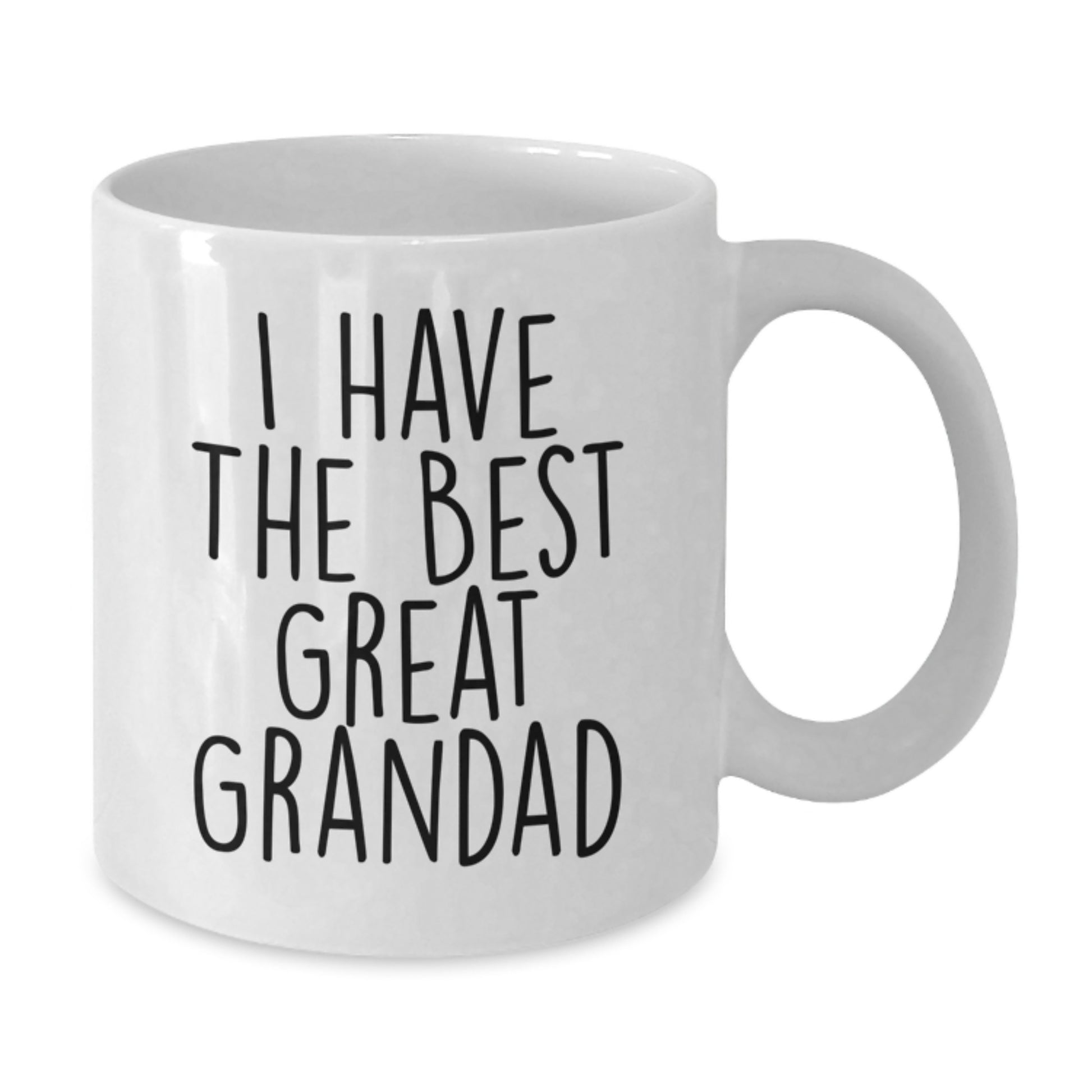 Funny Grandad Gift, White Coffee Mug for Birthday, Grandad Enthusiast, I Have The Best Great Grandad - Additional