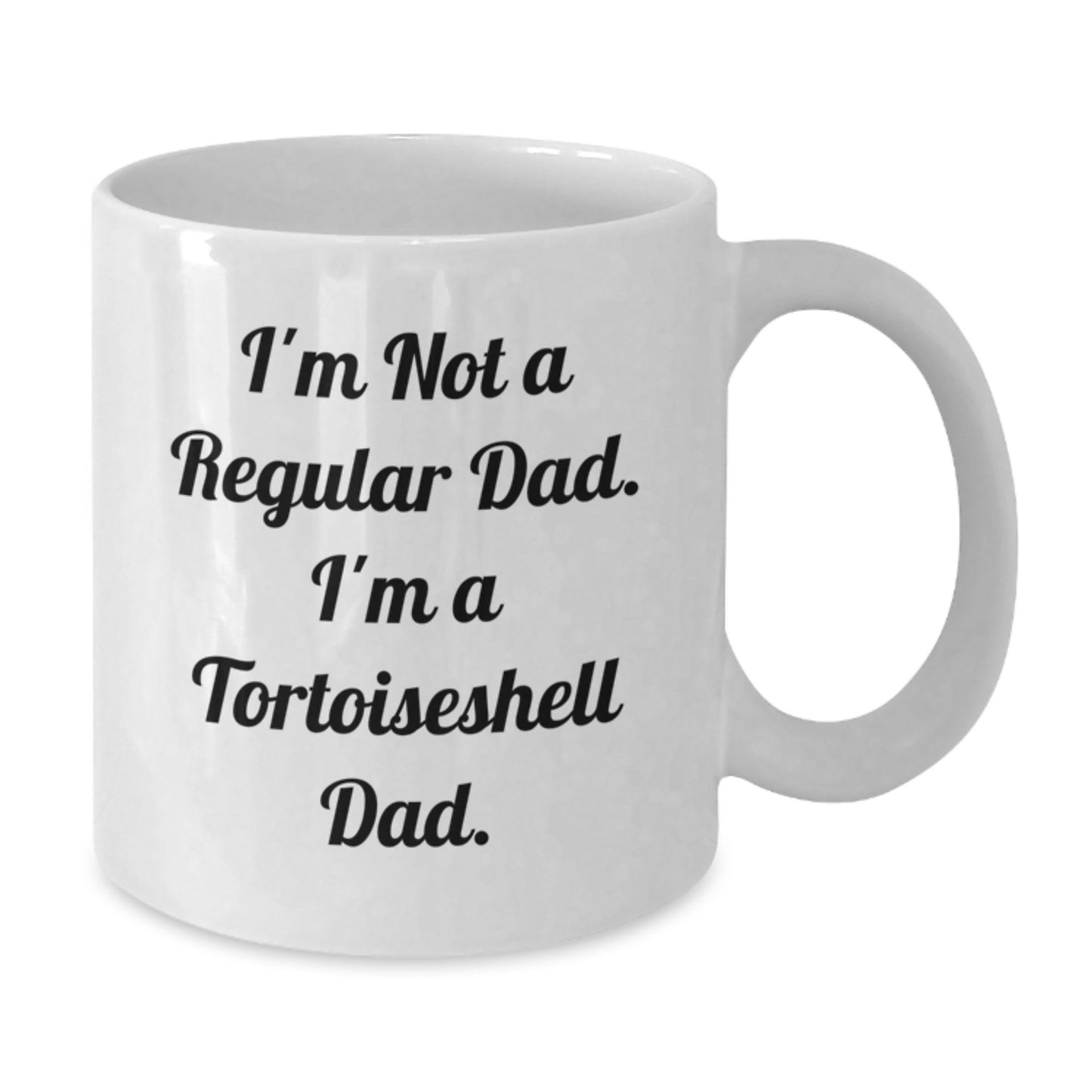 Tortoiseshell Cat Dad Funny Gifts for Men from Friends, White Coffee Mug, Graduation Unique Gifts - Additional