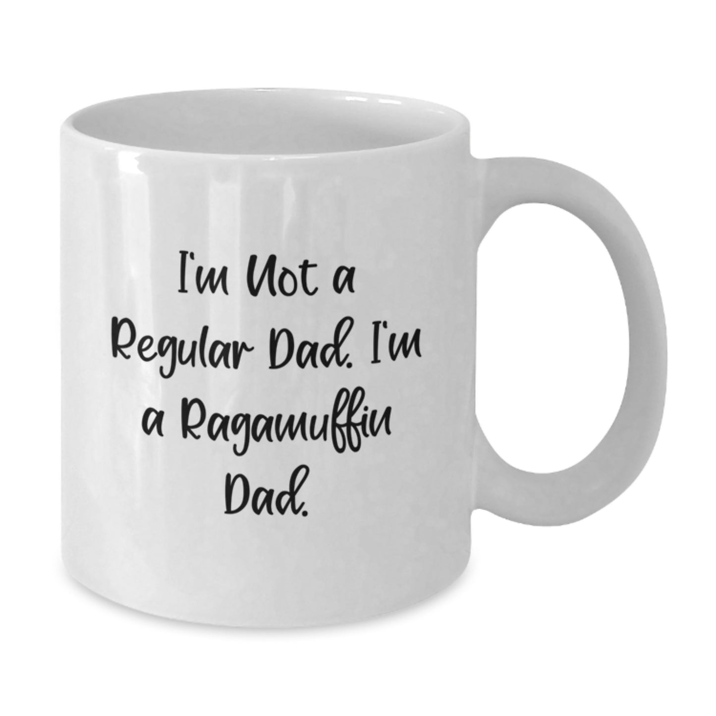 Funny Ragamuffin Cat Gifts White Coffee Mug For Dad I'm Not A Regular Dad I'm A Ragamuffin Dad Christmas Unique Gifts - Additional
