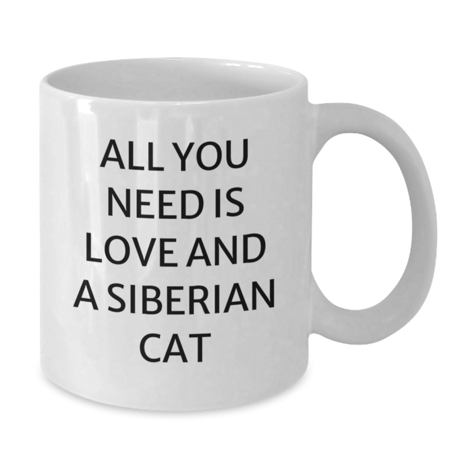 Funny Siberian Cat Gifts from Friends and Family for Men and Women, Unique White Coffee Mug for Christmas - Additional