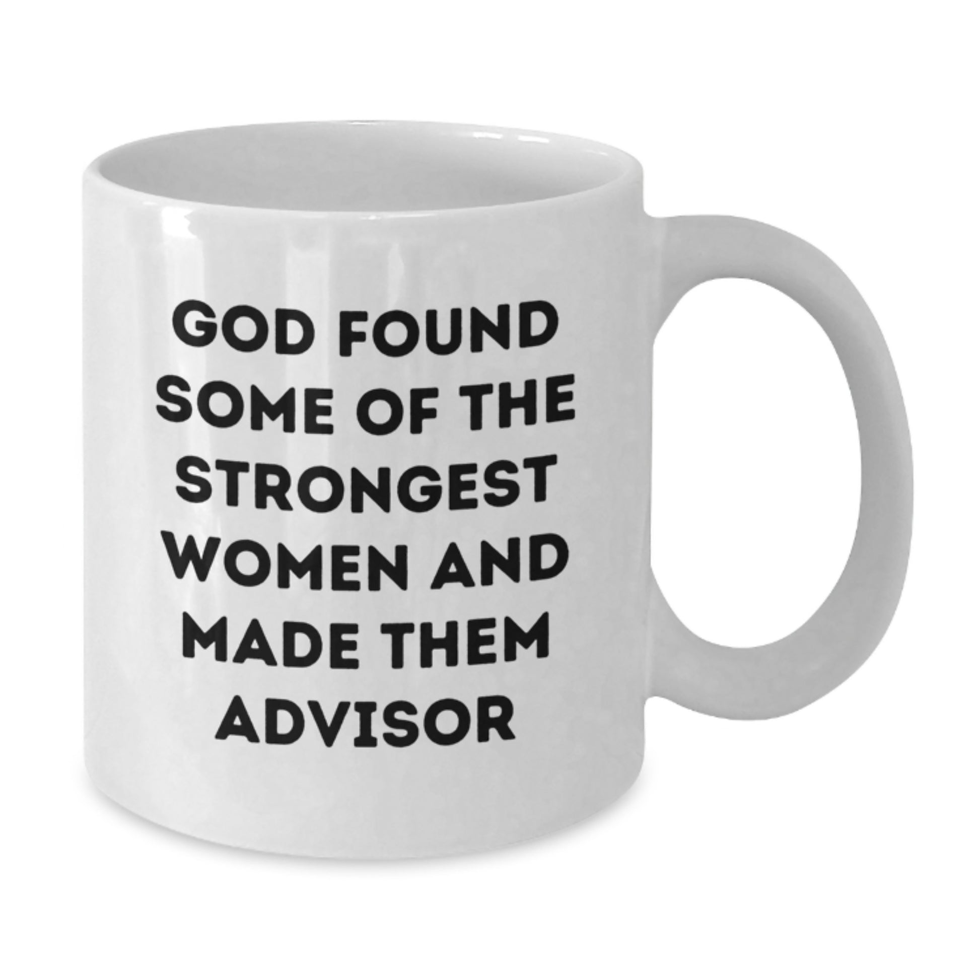 Funny Inspirational Gifts from God Found Strongest Women Advisors for Graduation Unique Gifts for Advisor Friends and Family - Additional