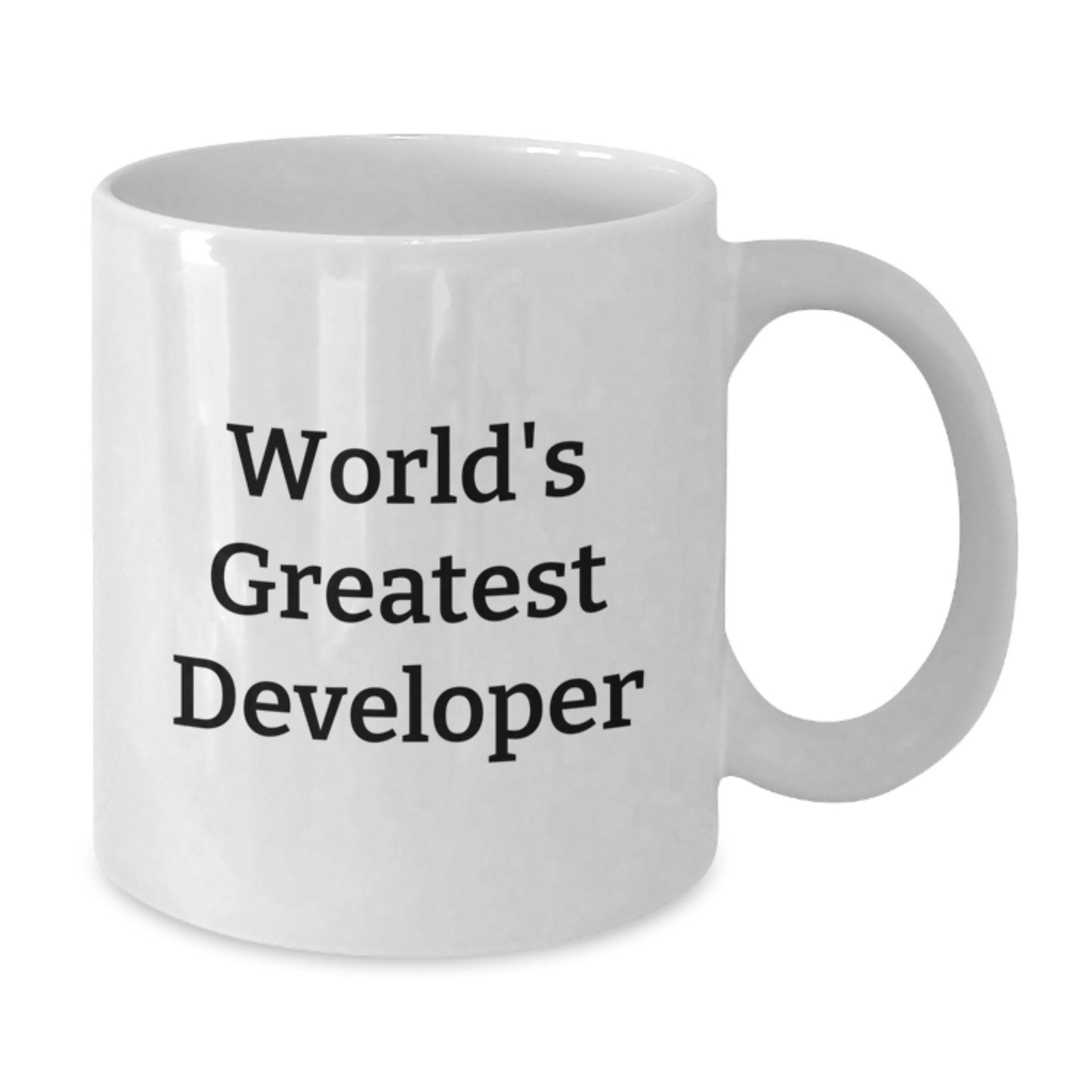 Developer Humor Gifts from Friends, Funny White Coffee Mug for World's Greatest Developer, Unique Mother's Day Unique Gifts for Developers, Perfect for Developer Coworkers - Additional