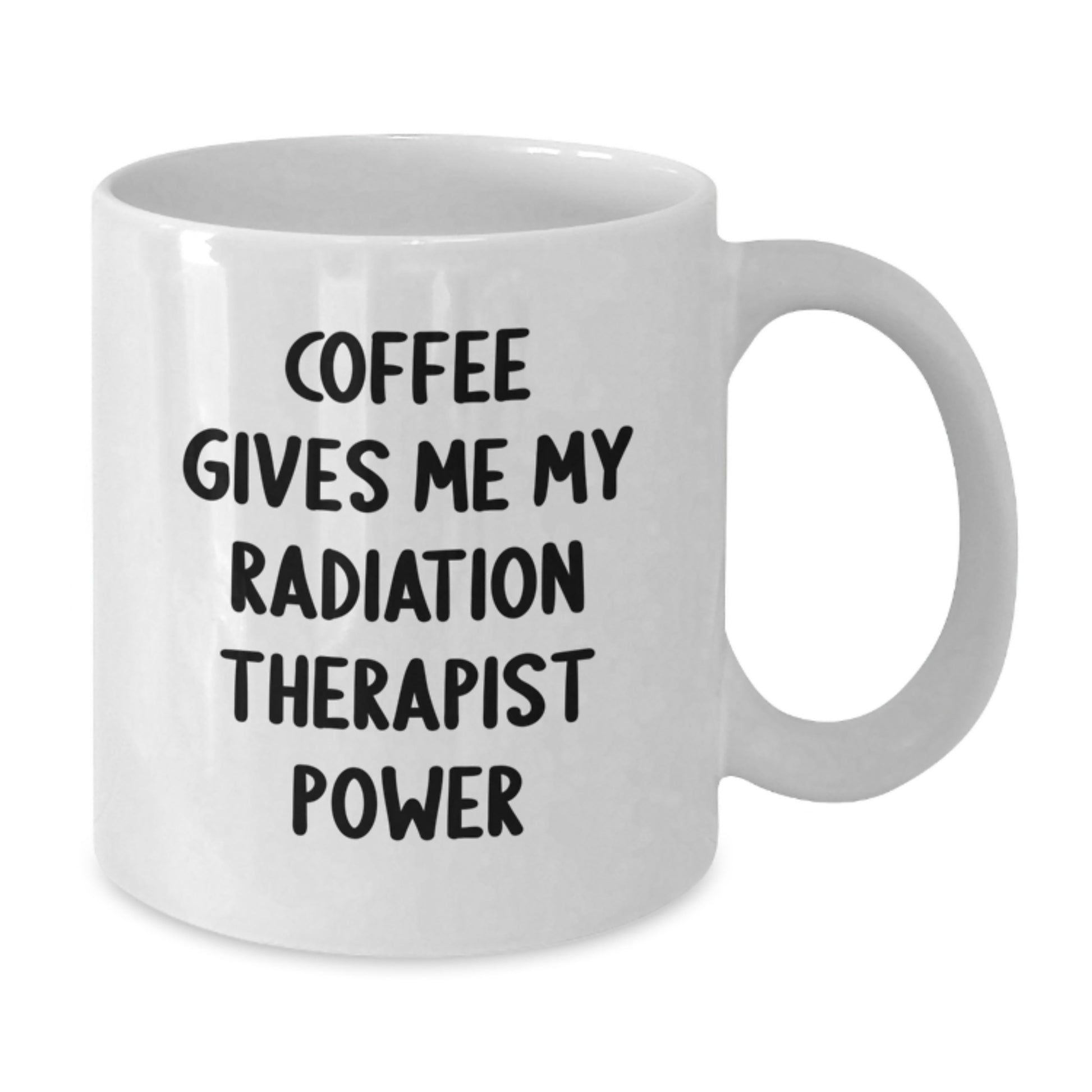 Funny Radiation Therapist Gifts for Men - Coffee Gives Me Power White Coffee Mug, Unique Graduation Unique Gifts from Coworkers, Radiation Therapist Appreciation Mug - Additional