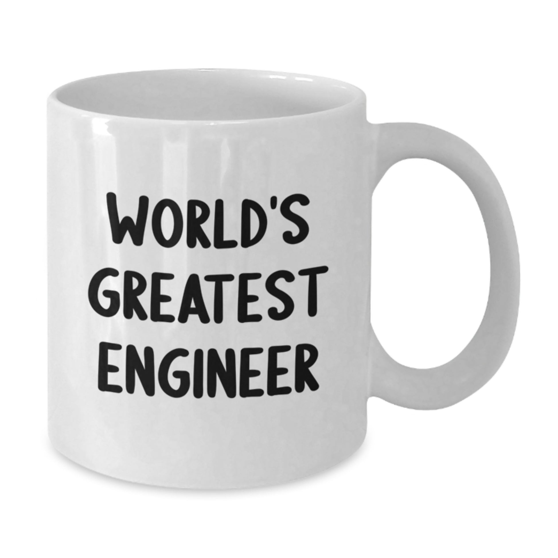 Inspiring Engineer White Coffee Mug Gifts from Mom on Mother's Day - Funny 'World's Greatest Engineer' Quote - Unique Gift for Engineer Friends and Family - Additional