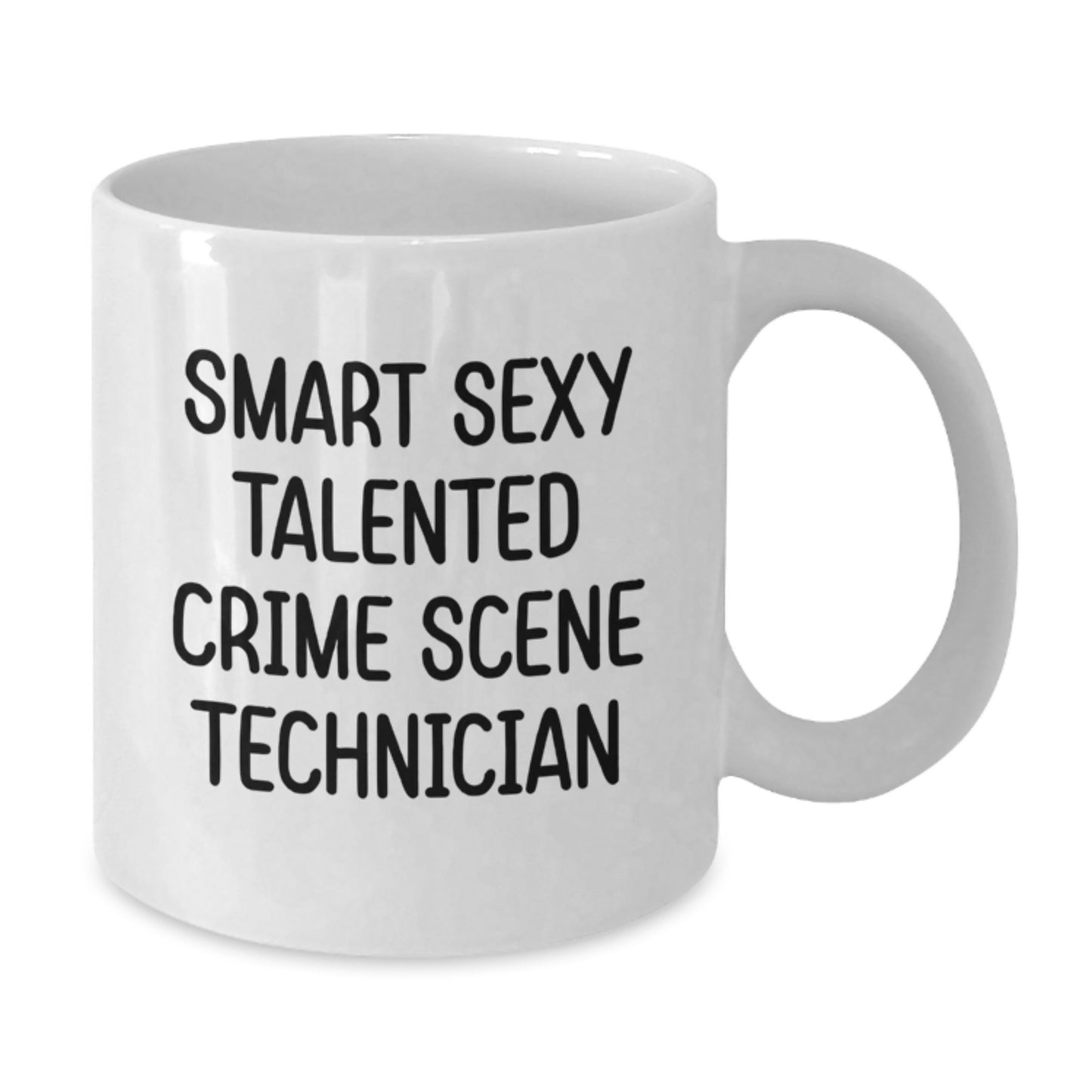 Funny Crime Scene Technician White Coffee Mug - Gifts from Men to Men, Friends, or Coworkers for Graduation Unique Gifts - Additional