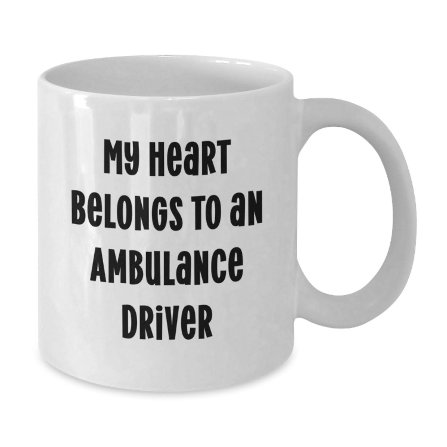Ambulance Driver Gifts for Men, Funny White Coffee Mug, Gifts from Family to Ambulance Driver, White Ceramic Mug - Additional