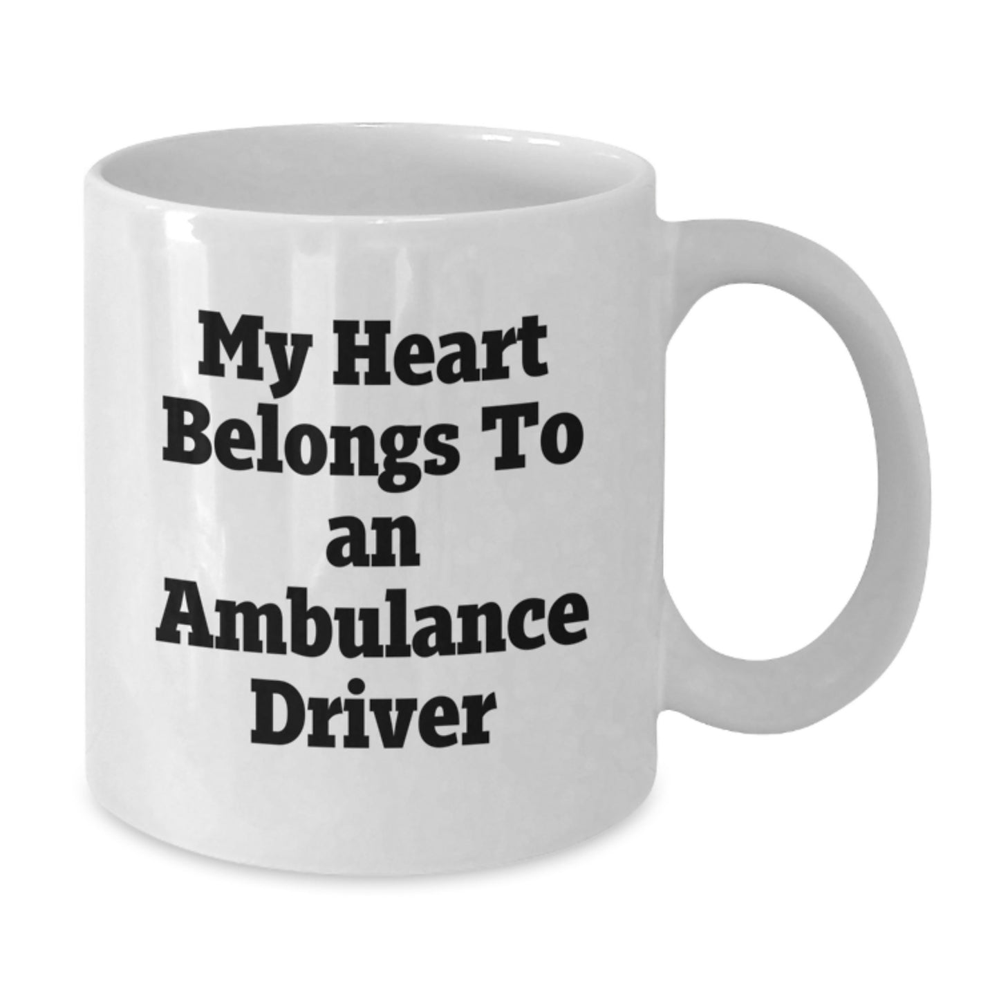 Funny Ambulance Driver Gifts from Friends, White Coffee Mug for Ambulance Driver, Christmas Unique Gifts for Ambulance Driver Men - Additional