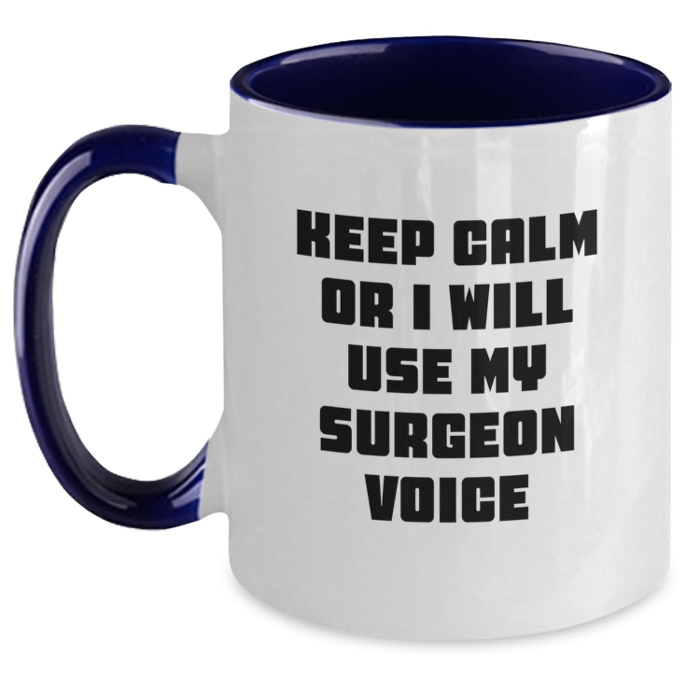 Funny Surgeon Gifts for Men from Family on Father's Day Unique Two Tone Coffee Mug - Main