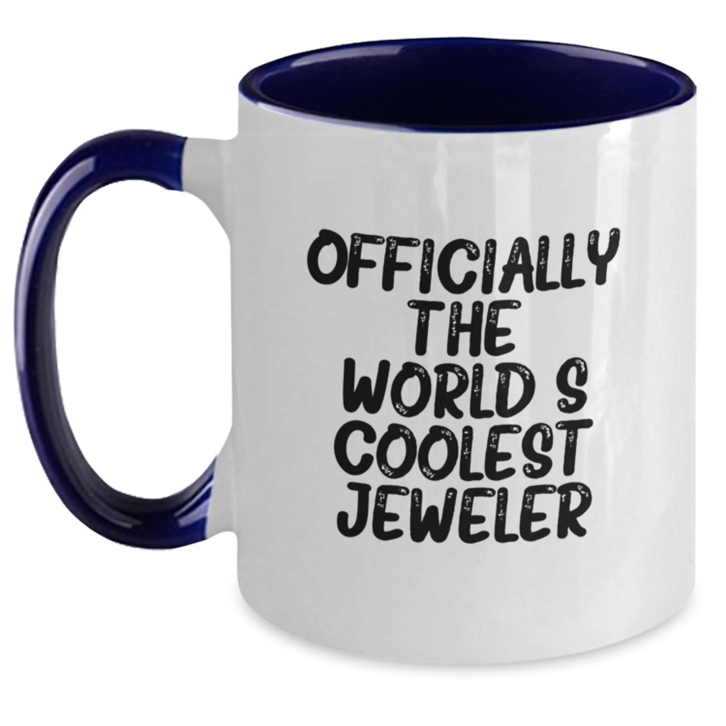 Inspiring Gifts from Friends for the World's Coolest Jeweler Two Tone Coffee Mug, Graduation Unique Gifts for Men - Main