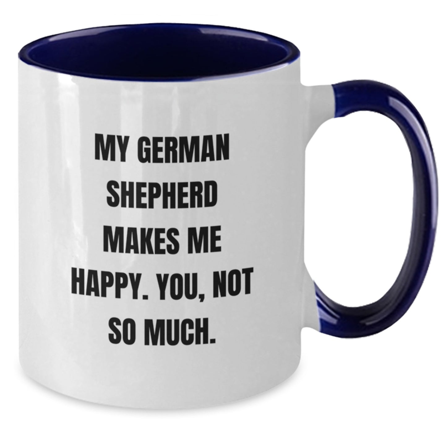 German Shepherd Dog Lover Funny Valentine's Two Tone Coffee Mug Gifts from Friends and Family - Additional
