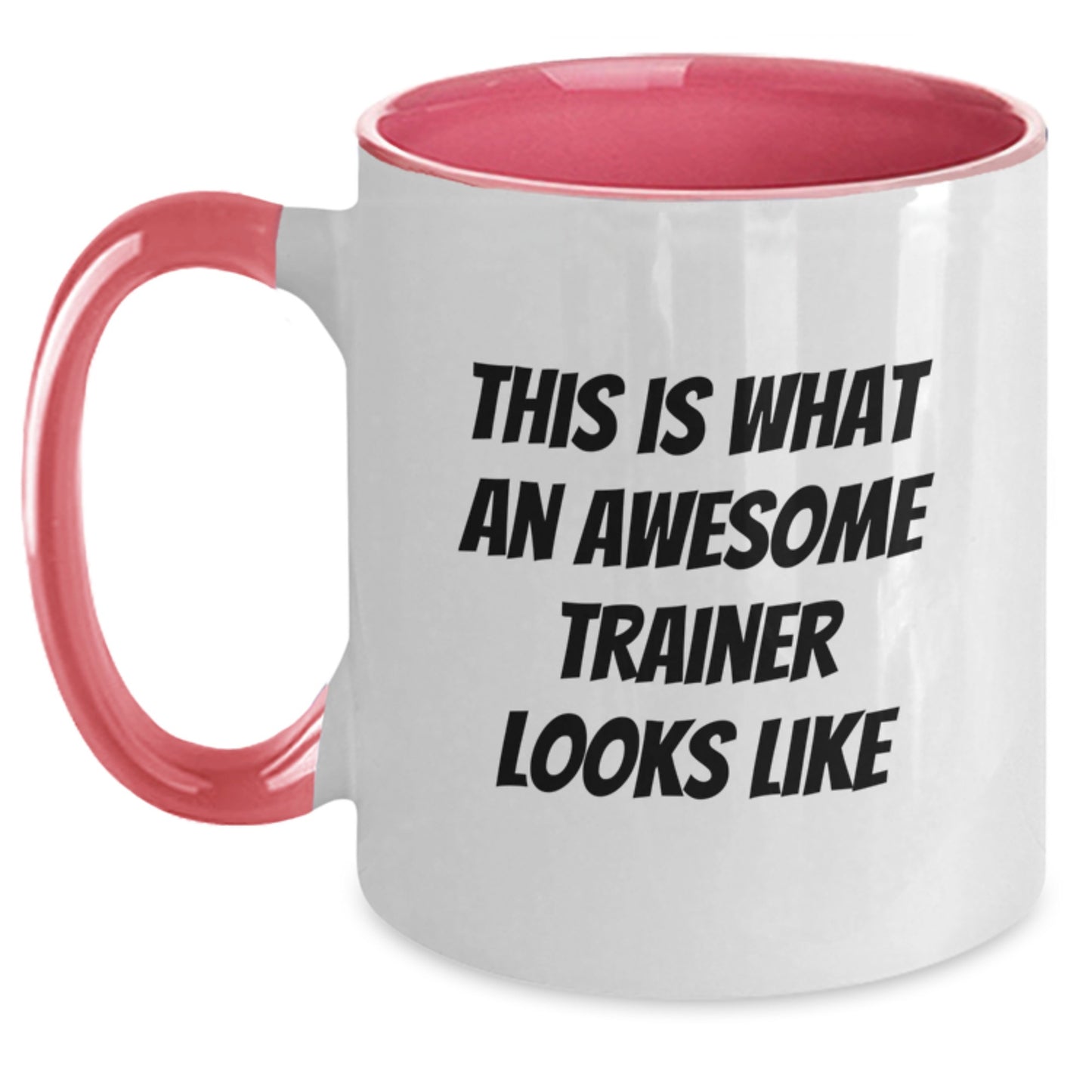 Funny Trainer Gifts from Friends for Awesome Trainers, Inspirational Two Tone Coffee Mug, Graduation Unique Gifts - Main