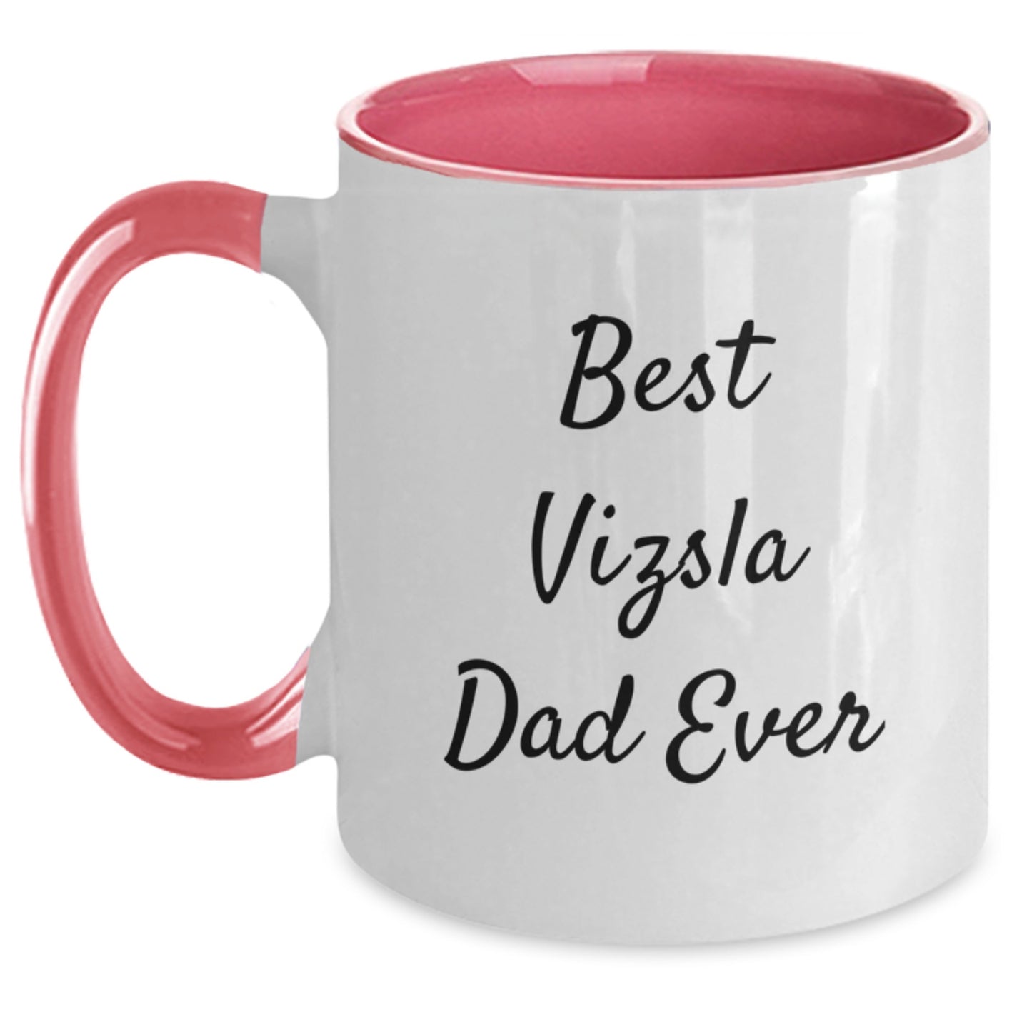 Funny Vizsla Dog Gifts for Best Dad Ever, Valentine's Unique Mugs from Family to Men - Main