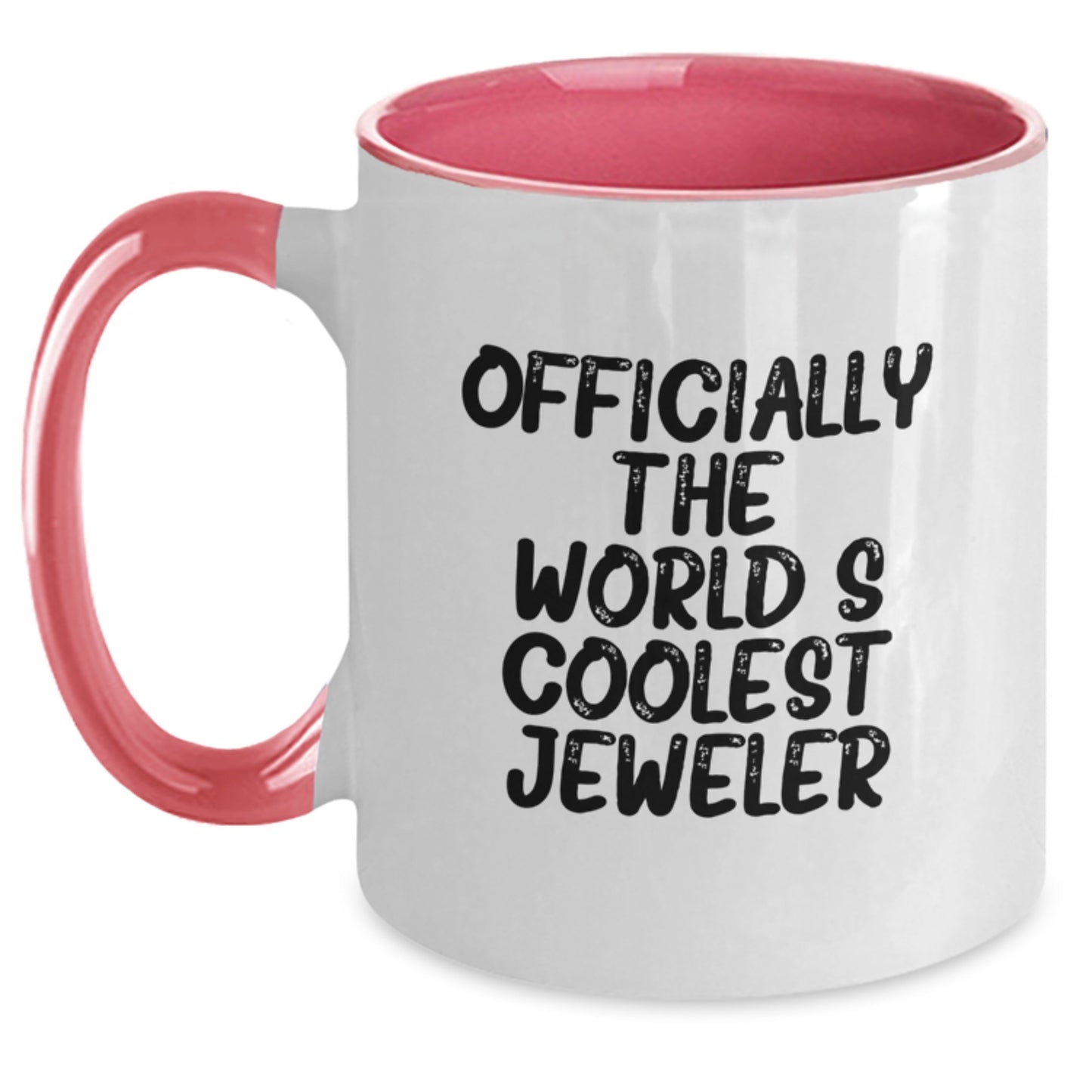 Inspiring Gifts from Friends for the World's Coolest Jeweler Two Tone Coffee Mug, Graduation Unique Gifts for Men - Main