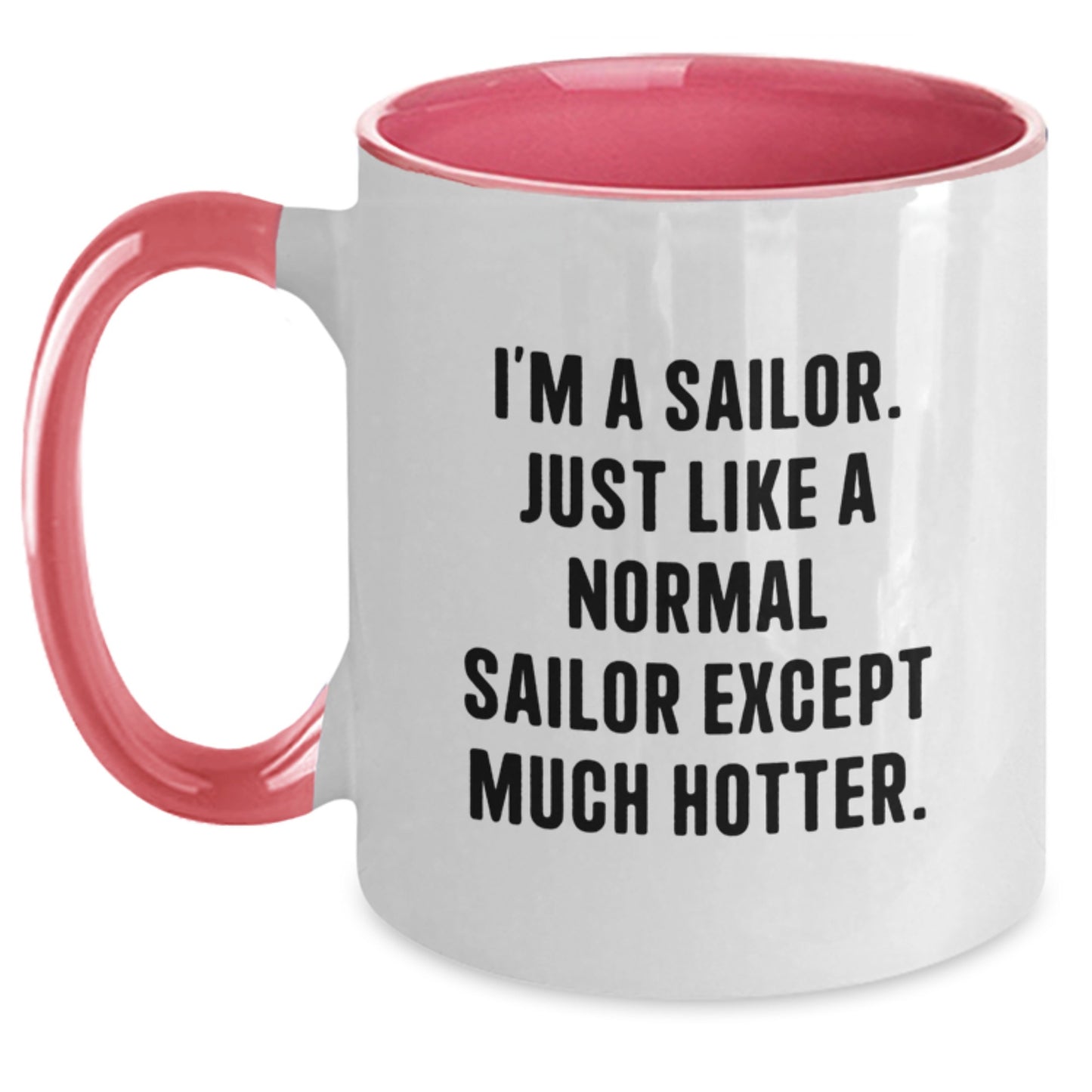 Funny Sailor Gifts for Men, Unique Two Tone Coffee Mug for Sailor on Mother's Day Unique Gifts from Family - Main