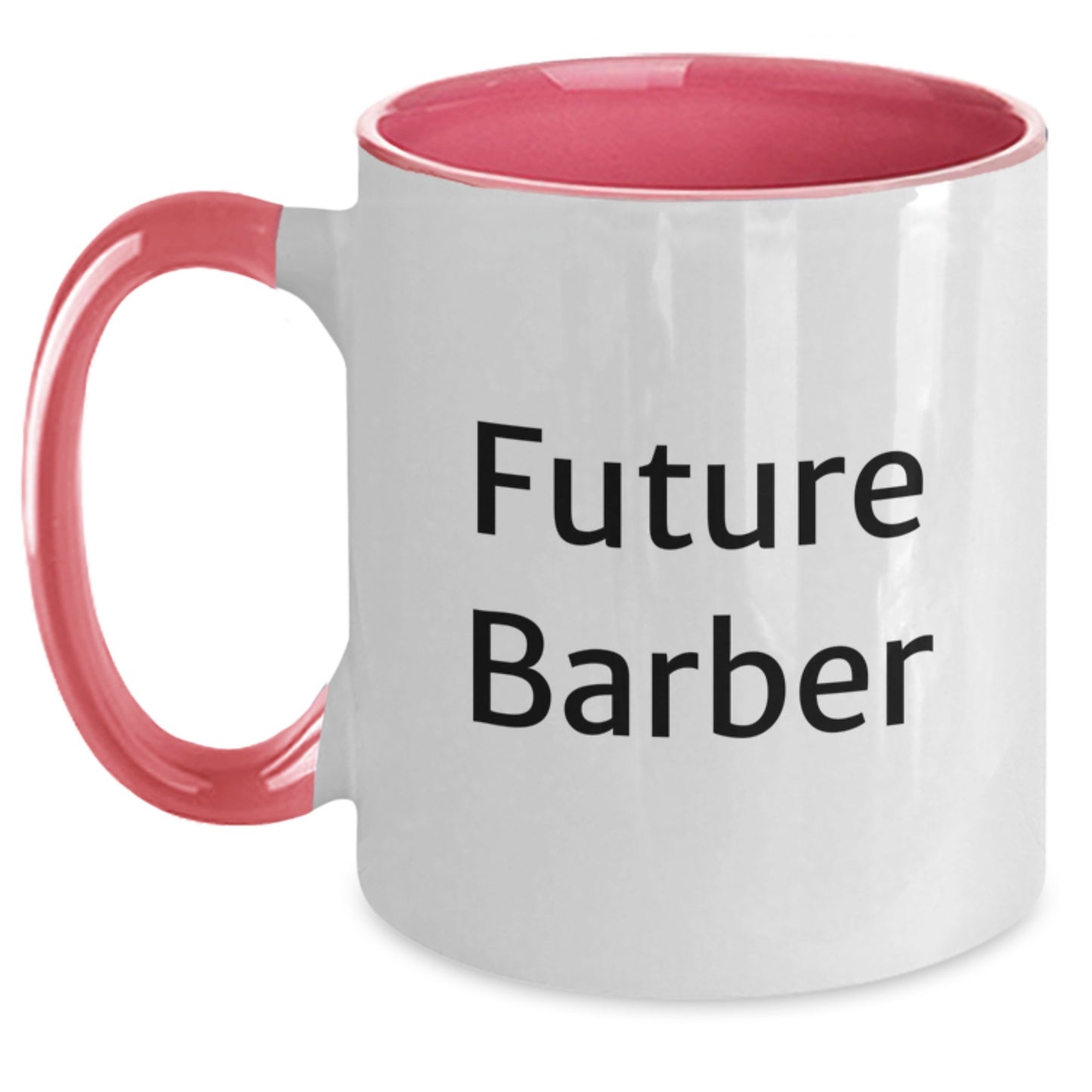 Funny Future Barber Gifts from Men, Unique Christmas Unique Gifts for Barber, Two Tone Coffee Mug with Inspirational Quote, 'Future Barber, Cut Above the Rest!' - Main