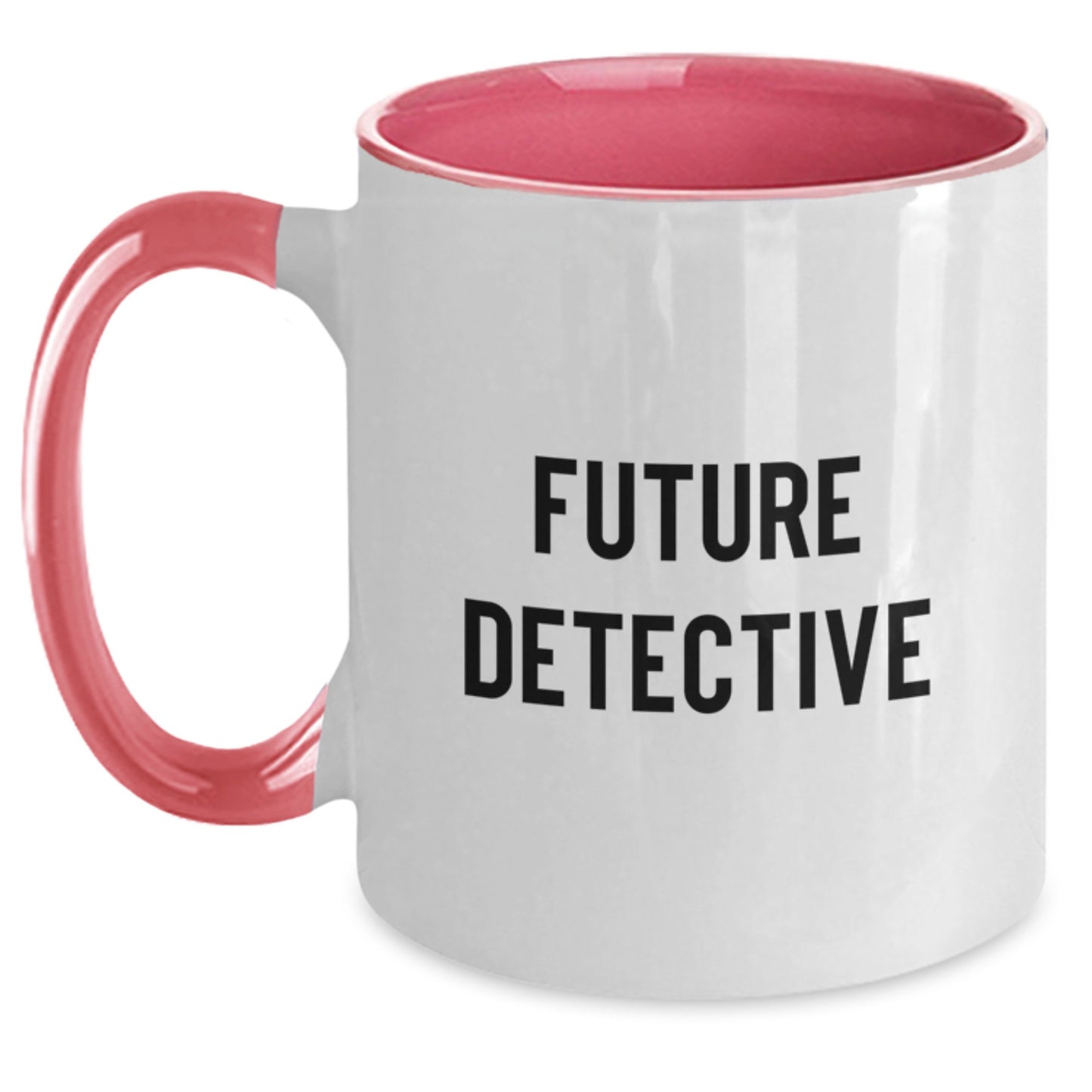 Future Detective Gifts from Family - Funny Two Tone Coffee Mug for Detective Lovers, Christmas Unique Gifts for Men and Women - Main