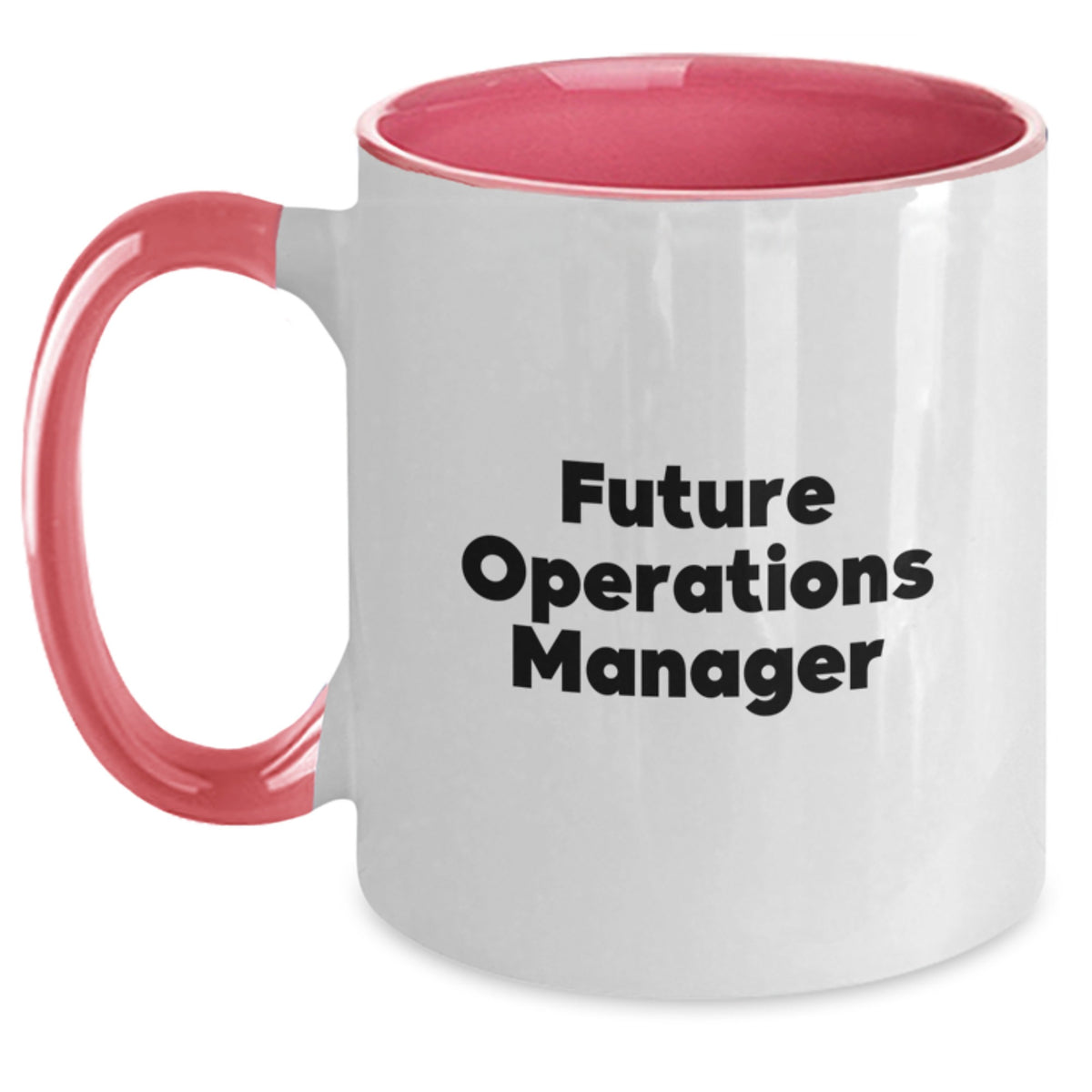 Funny Operations Manager Gifts for Men, Women, Coworkers - Two Tone Coffee Mugs with Inspirational Quote 'Future Operations Manager' for Christmas, Birthday, Office, Desk - Main