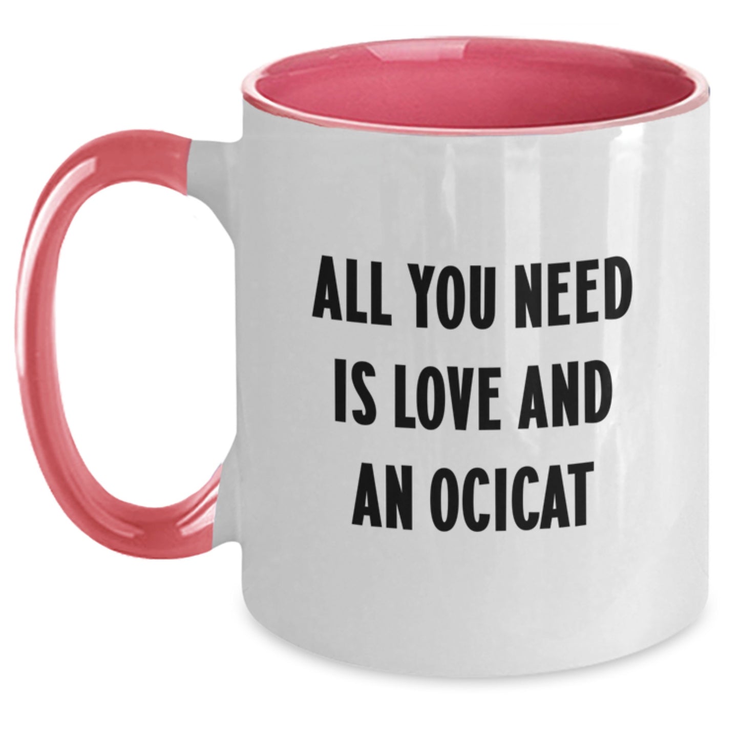 Ocicat Lovers' Funny Gifts from Friends and Family - Two Tone Coffee Mug for Birthday - Main