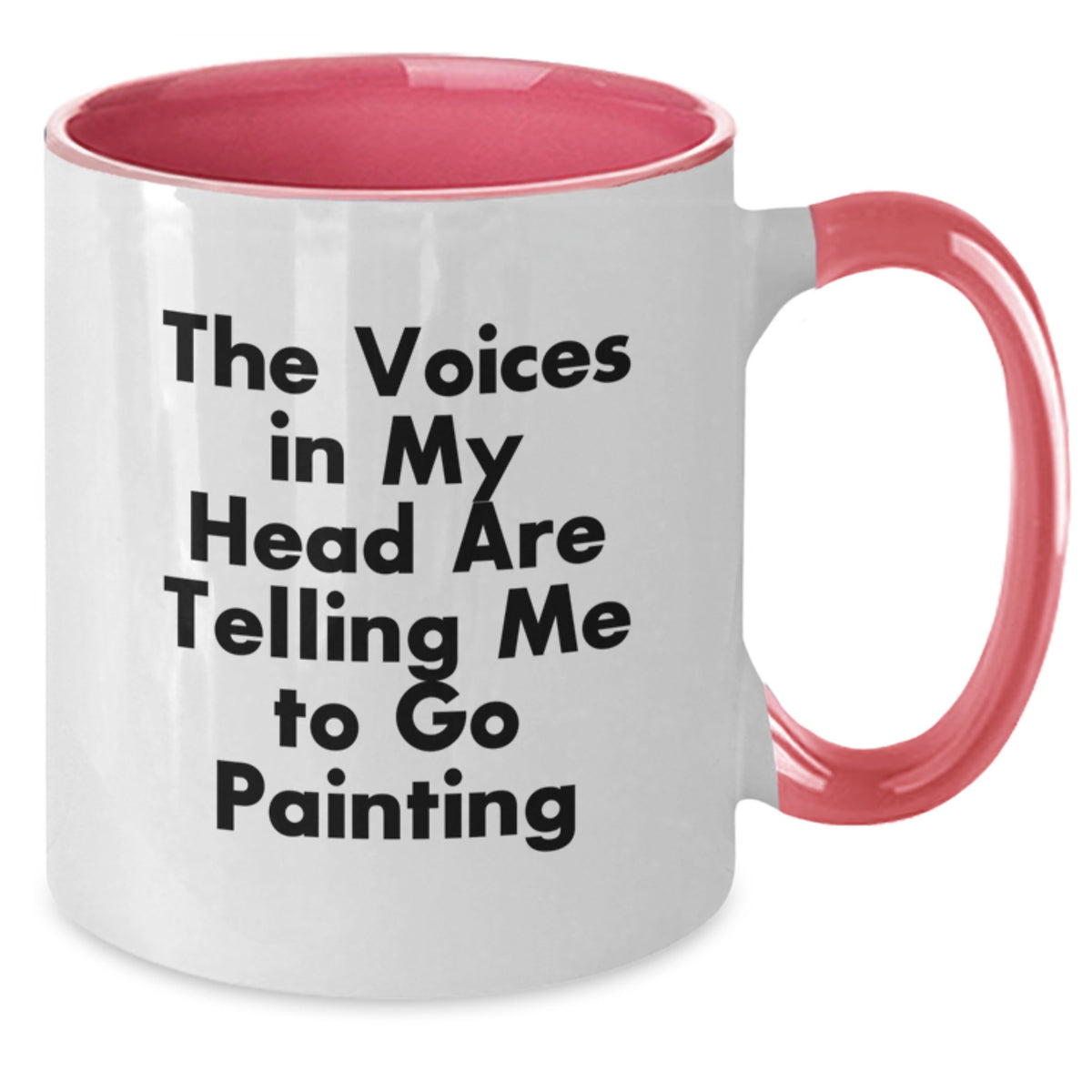 Funny Painting Gifts for Friends and Family - 'I'm Told to Paint' Two Tone Coffee Mugs for Men and Women, Christmas Unique Gifts from Lover of Art - Additional