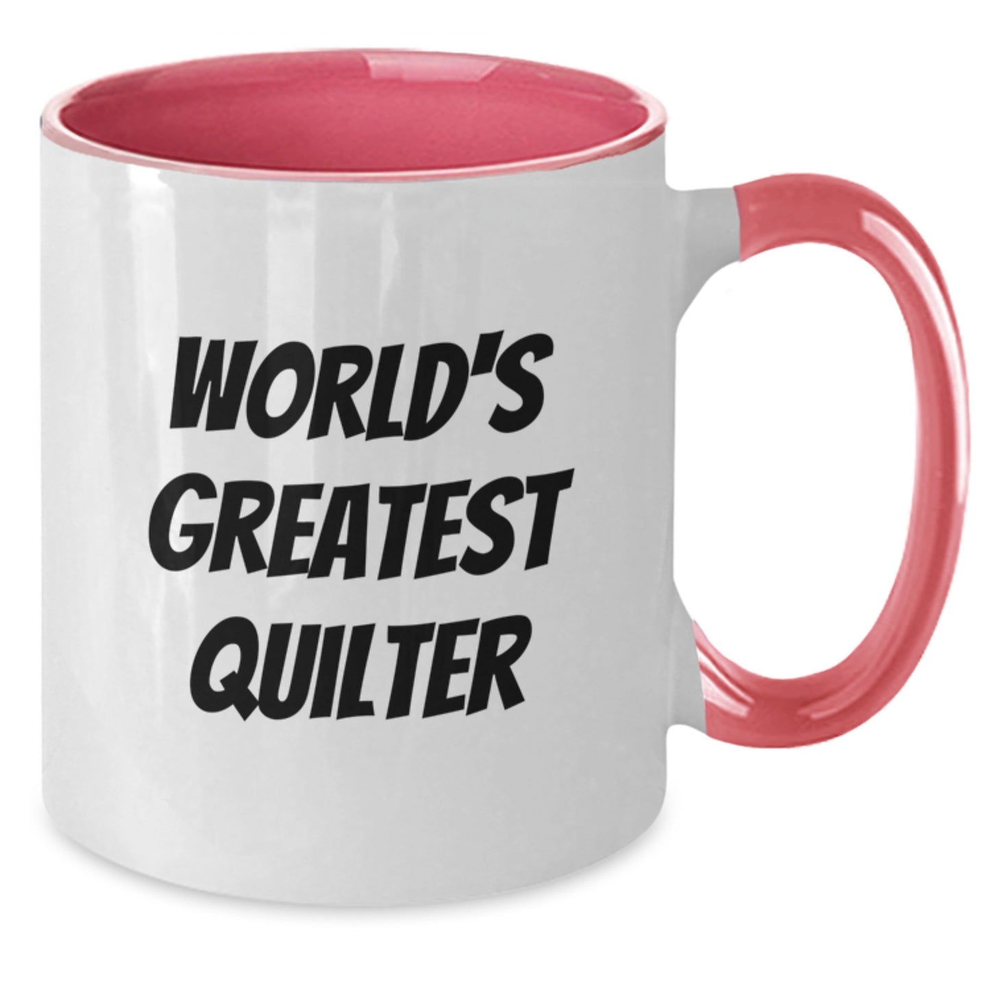 World's Greatest Quilter Funny Two Tone Coffee Mug Gifts from Men to Quilter for Father's Day Unique - Additional