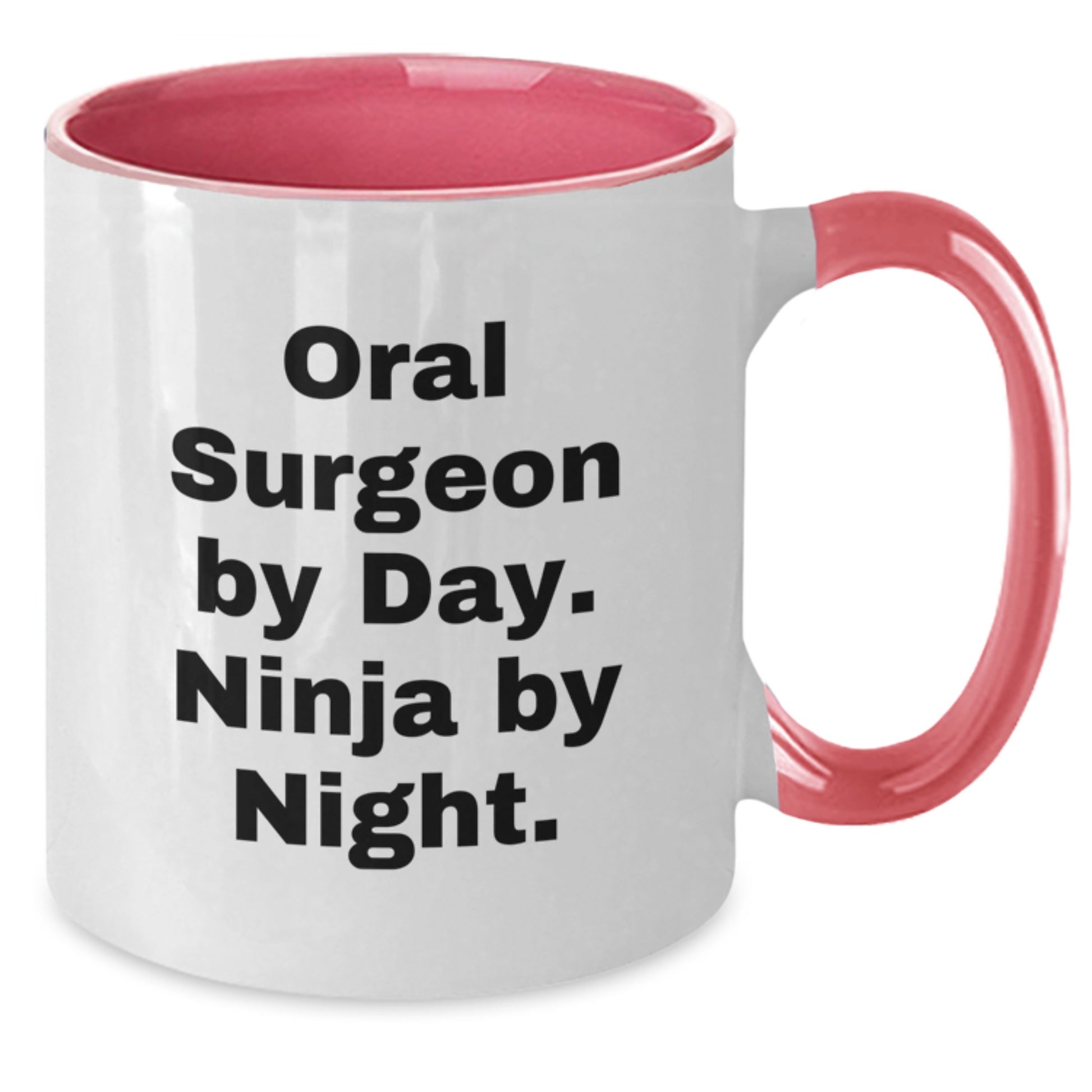 Funny Oral Surgeon Gifts from Friends for Birthday Unique Two Tone Coffee Mug - Additional