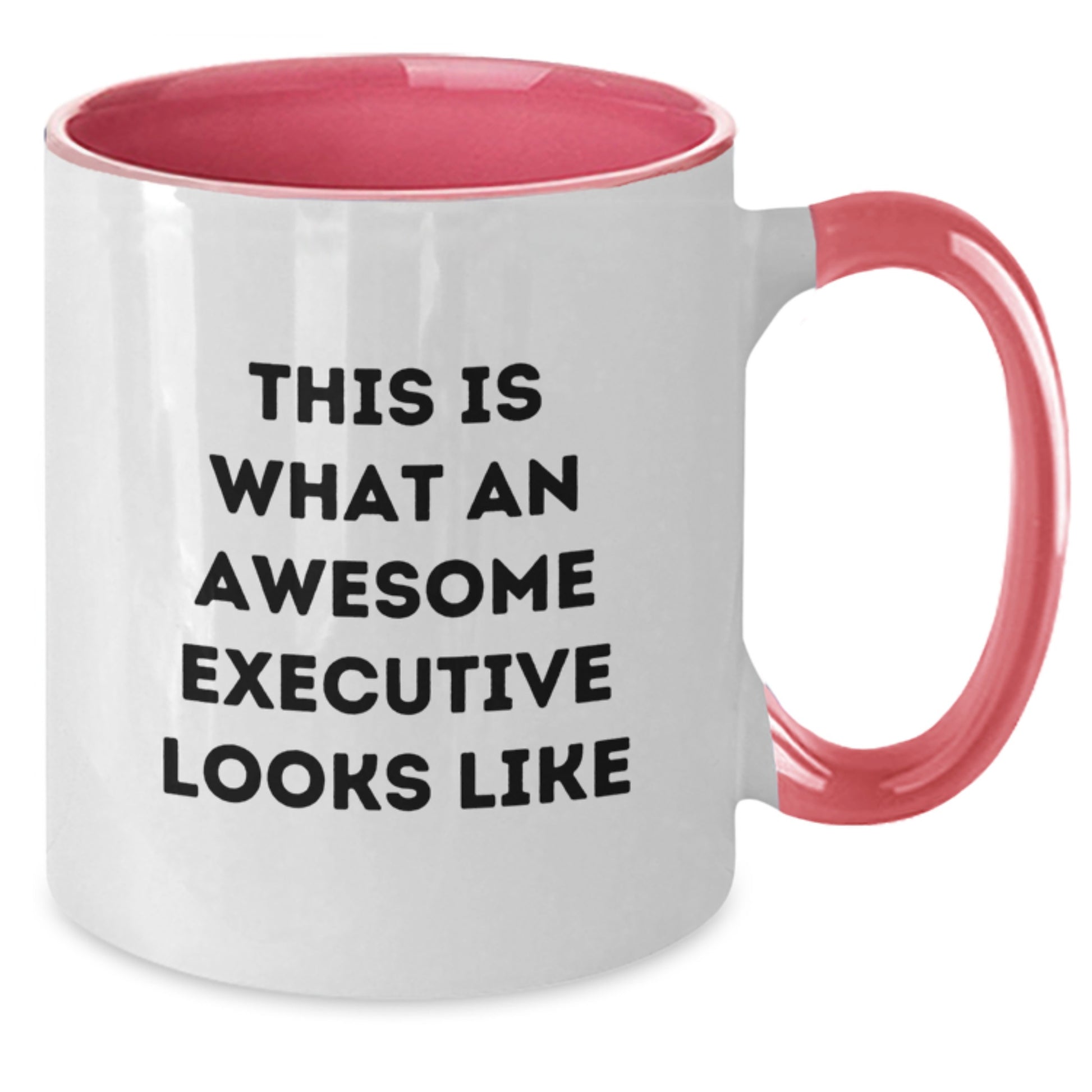 Funny Executive Gifts from Friends - This Is What An Awesome Executive Looks Like Two Tone Coffee Mug for Birthday - Additional