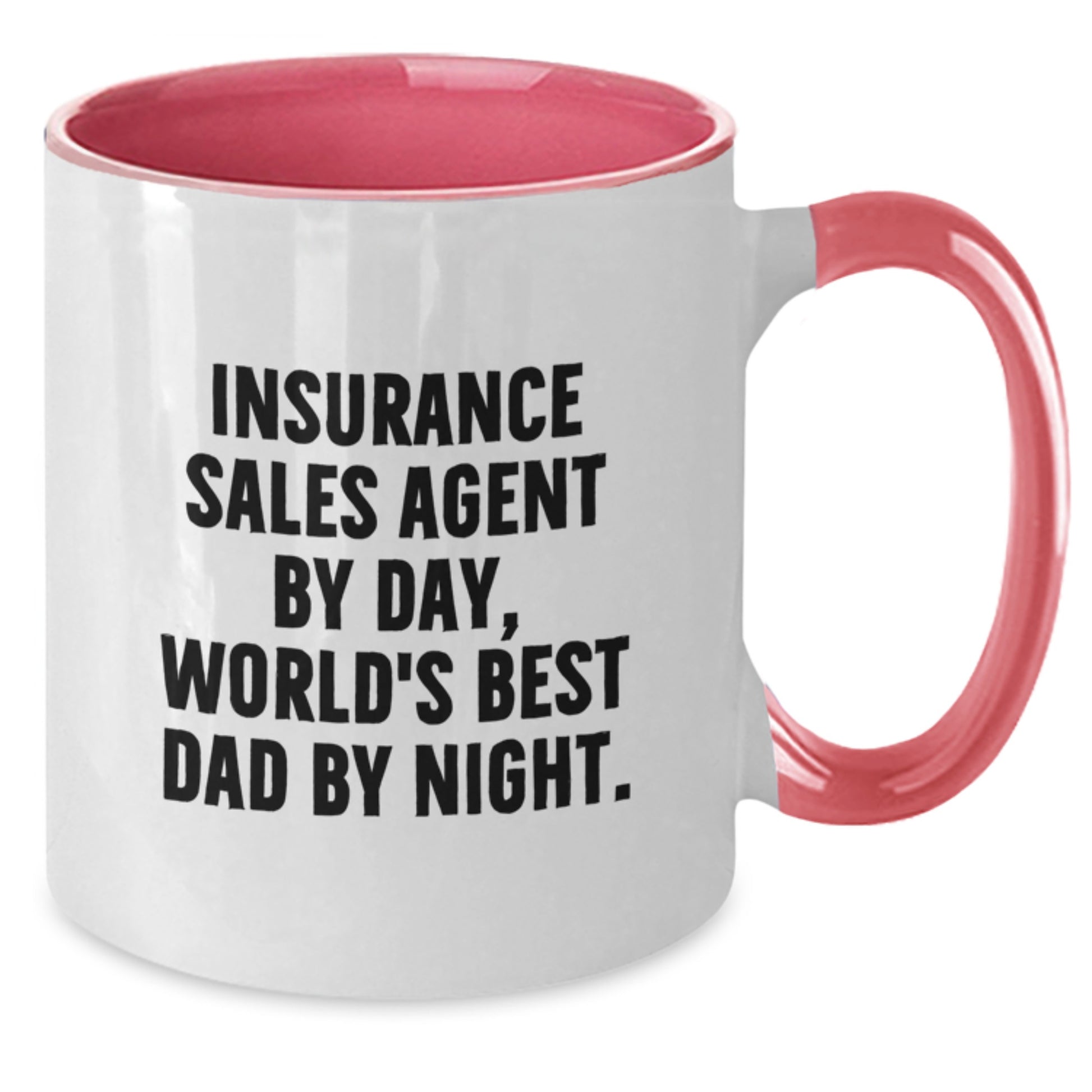 Insurance Sales Agent Gifts, Funny Quote, Two Tone Coffee Mug, Birthday Unique Presents from Men to Friends - Additional