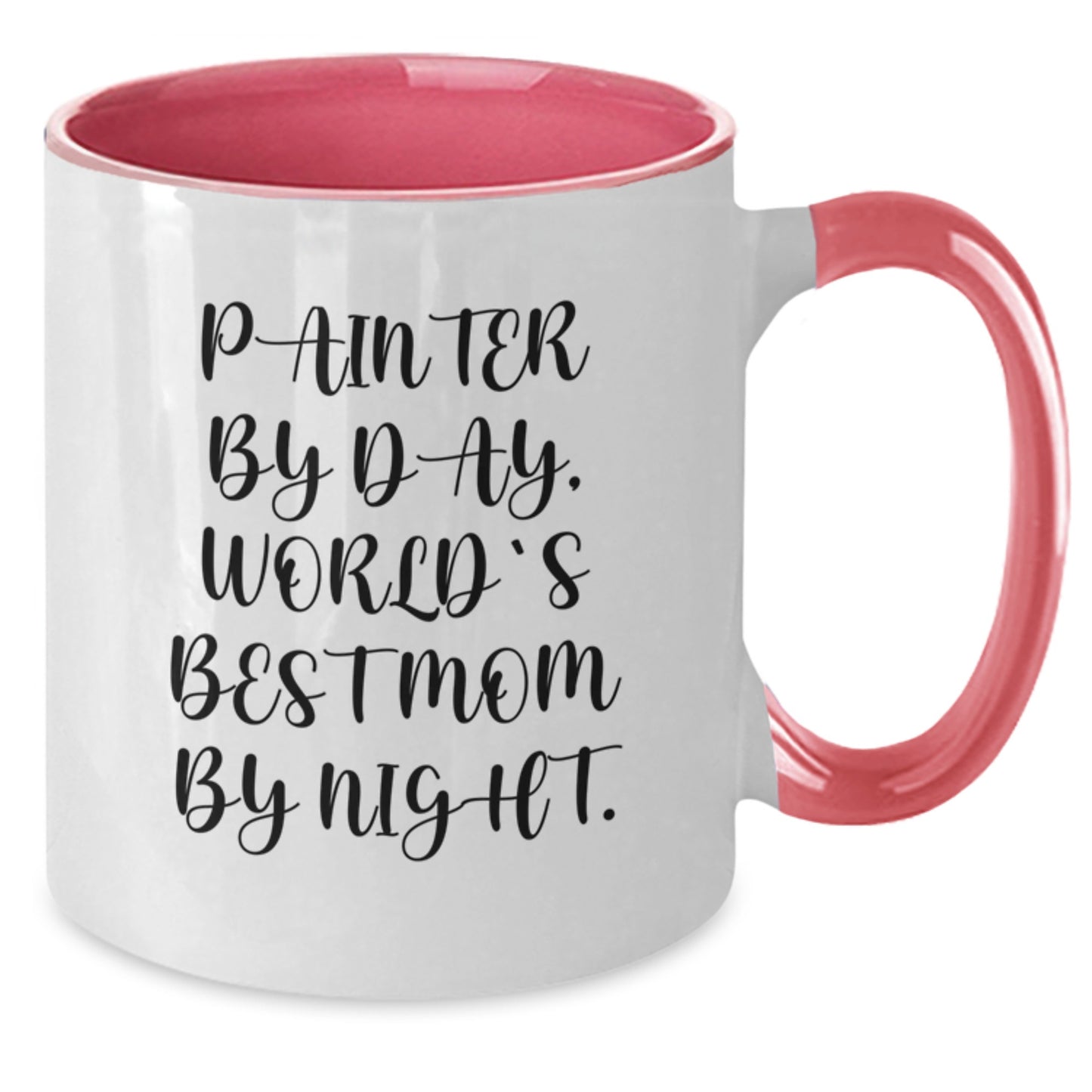 Funny Painter Gifts from Friends to Painter Men Two Tone Coffee Mug World's Best Mom - Additional