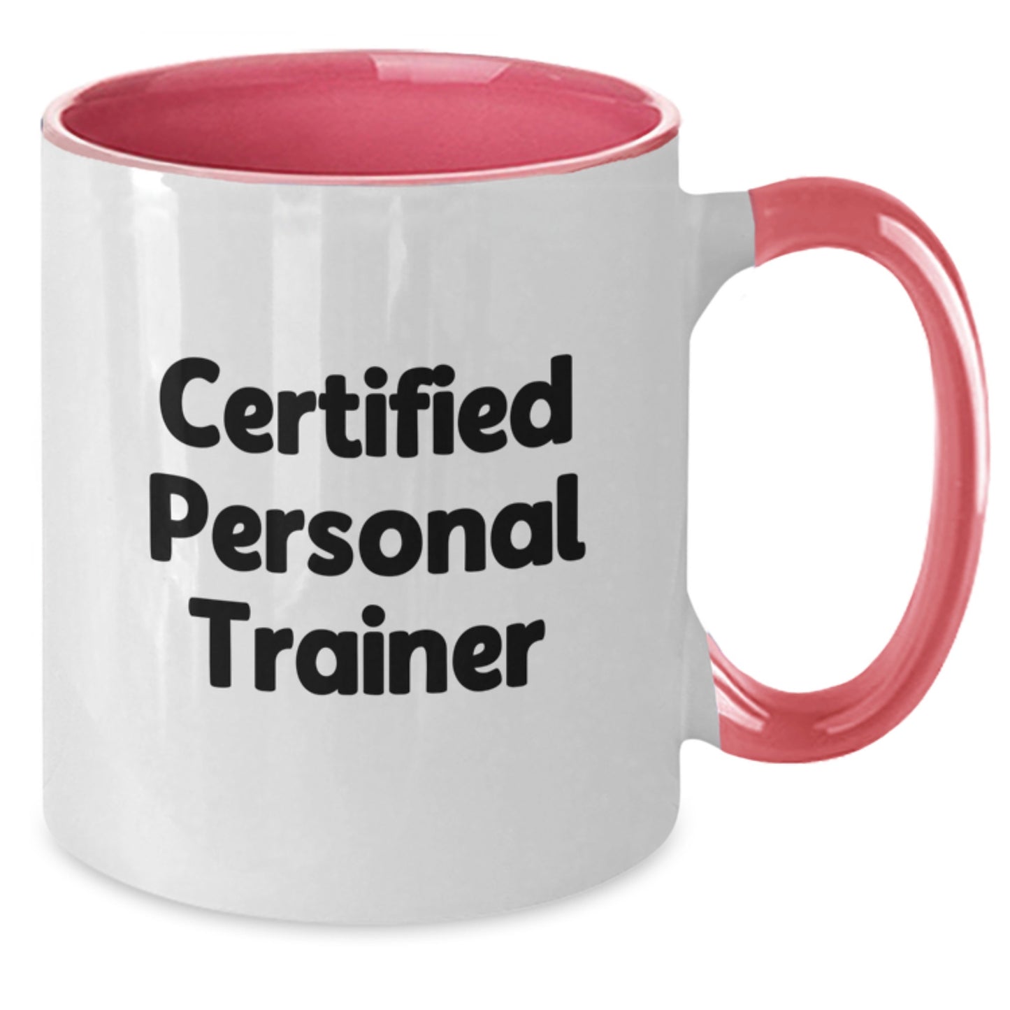 Funny Quote Personal Trainer Gifts from Friends for Christmas Unique Two Tone Coffee Mug - Additional