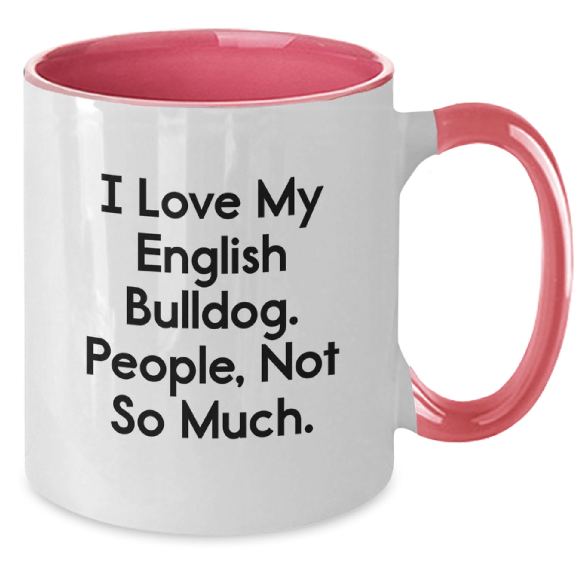 Funny English Bulldog Gifts for Men from Friends and Family, Unique Two Tone Coffee Mugs for Christmas - Additional