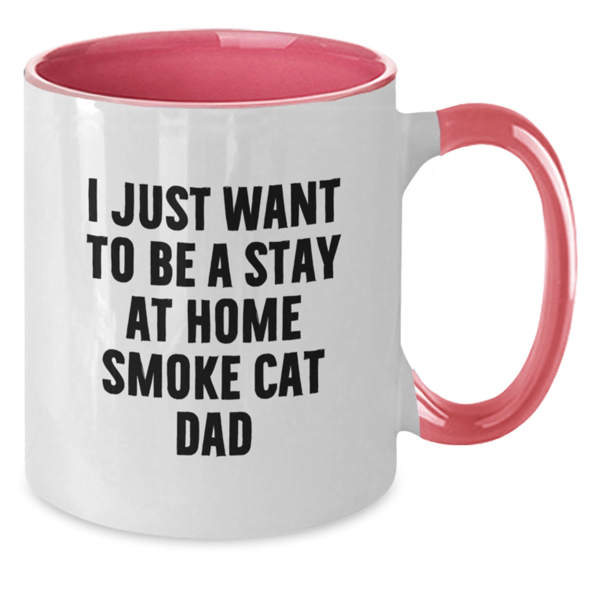 Funny Smoke Cat Gifts for Birthday Unique Two Tone Coffee Mugs from Friends - Additional
