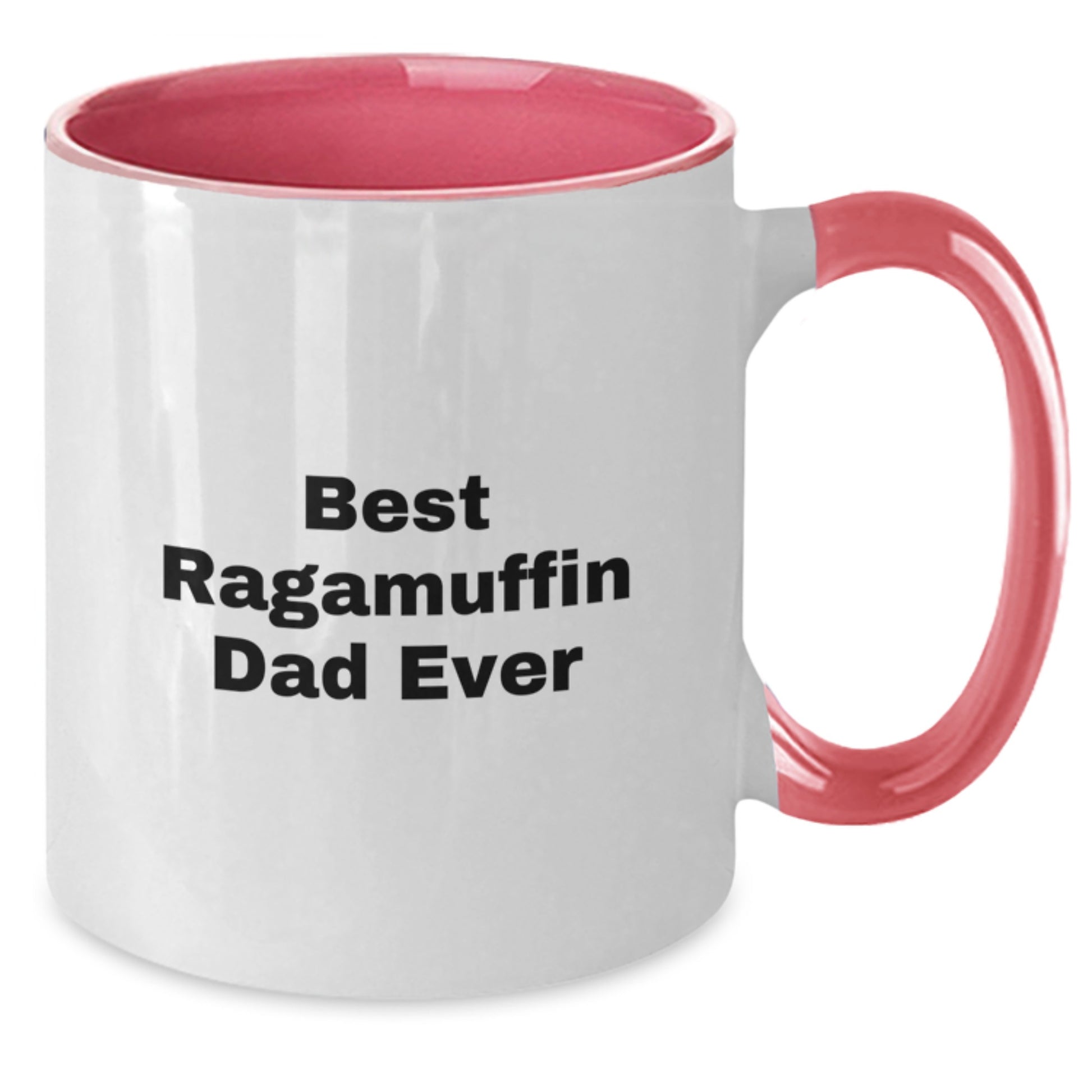 Funny Ragamuffin Cat Lover Gifts from Dad - Best Ragamuffin Dad Ever, Unique Birthday Unique Gifts for Friends, Family, Coworkers, Two Tone Coffee Mug - Additional
