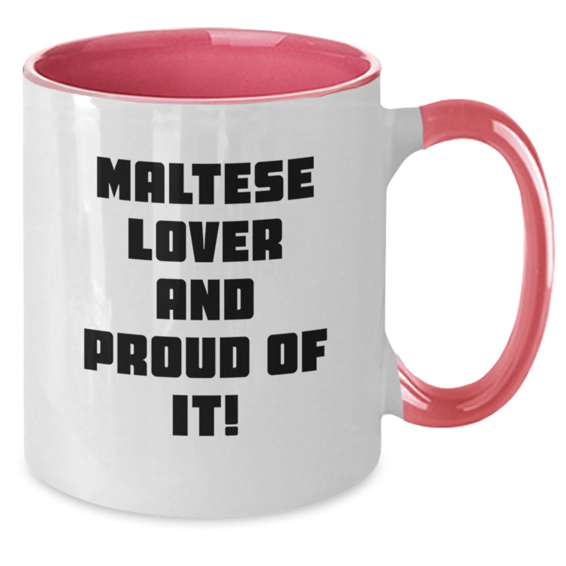 Funny Maltese Dog Lover Gifts from Men to Maltese Dog Owners on Birthday Unique Gifts, Cute Two Tone Coffee Mug - Additional