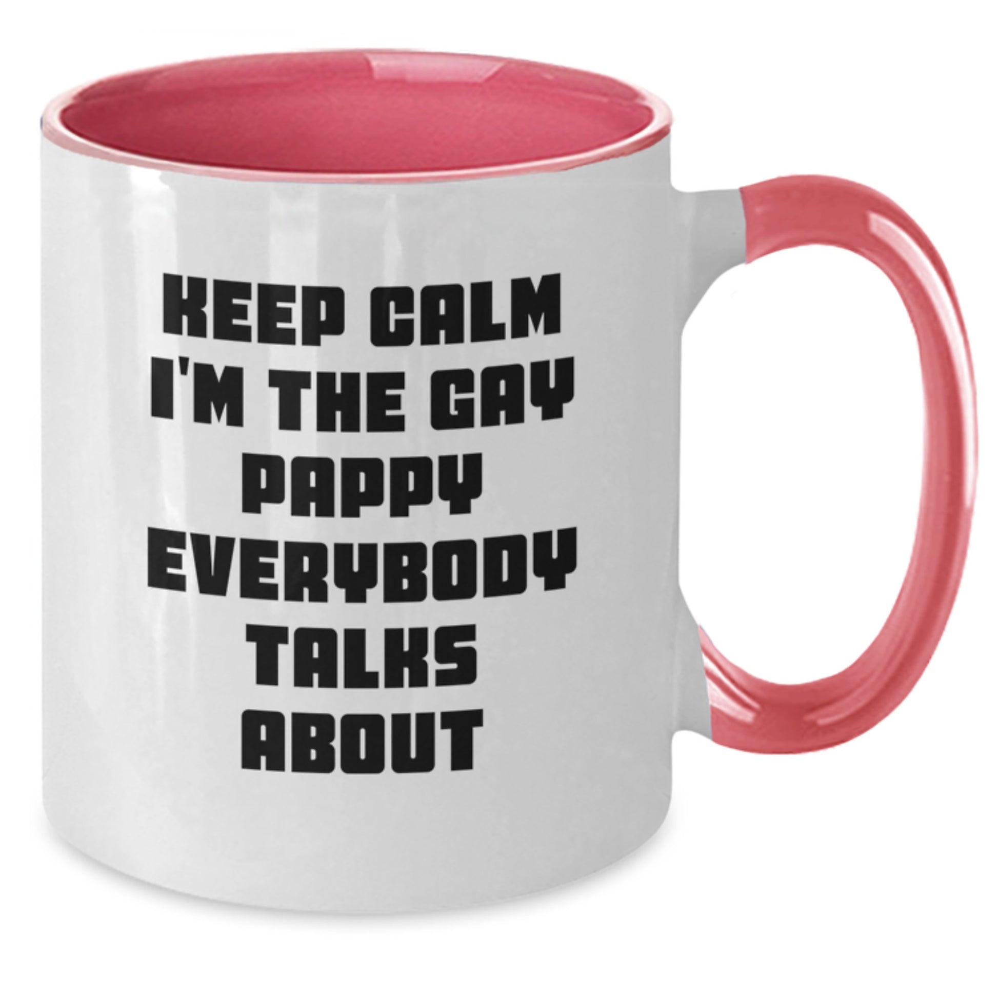 Funny Pappy Birthday Unique Gifts for Men from Friends - Two Tone Keep Calm Coffee Mug - Additional