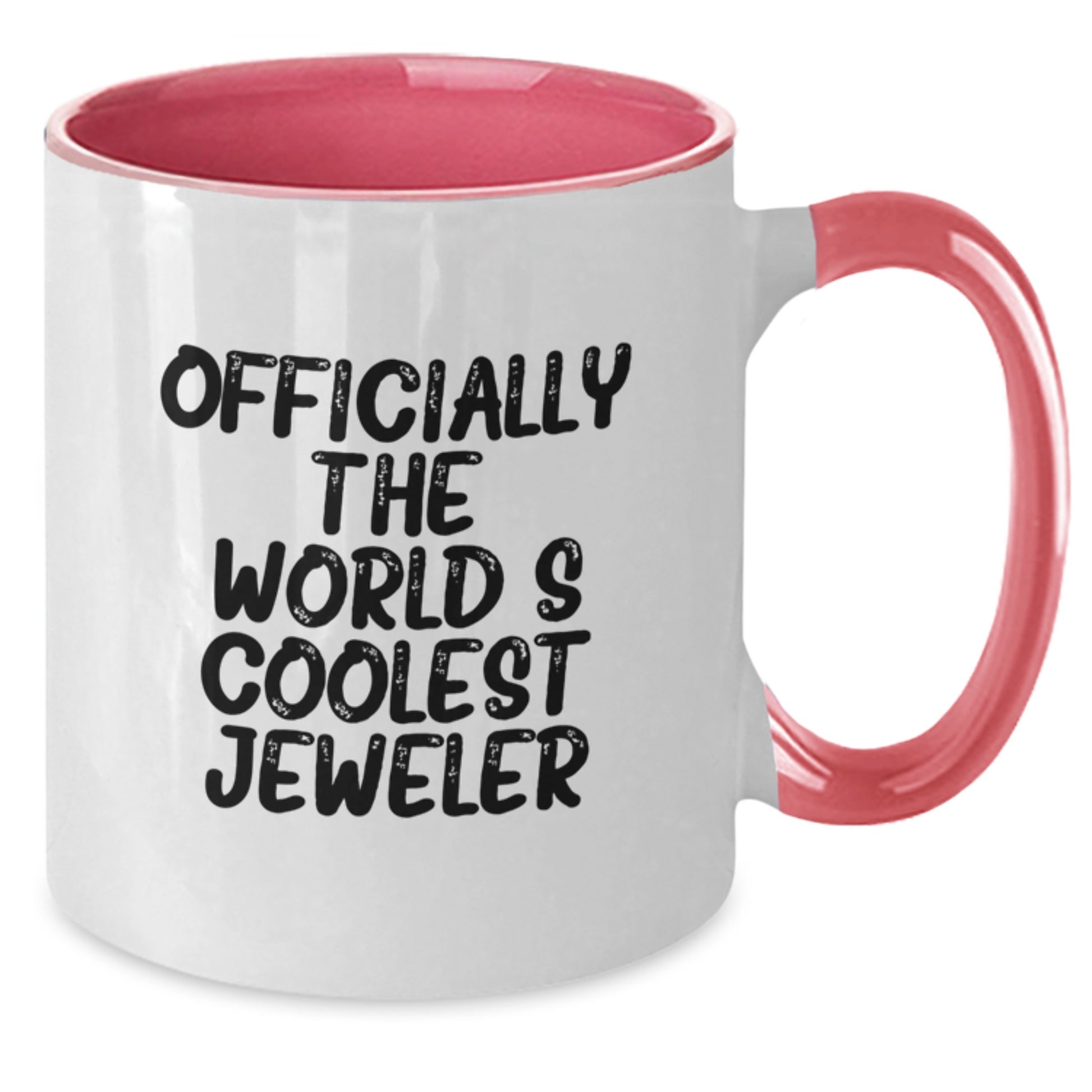 Inspiring Gifts from Friends for the World's Coolest Jeweler Two Tone Coffee Mug, Graduation Unique Gifts for Men - Additional