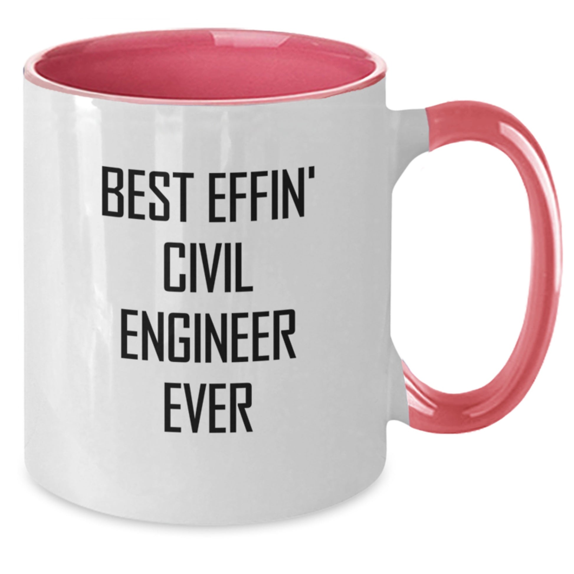 Funny Civil Engineer Gifts for Him, Two Tone Coffee Mug, Inspirational Quote 'Best Effin' Civil Engineer Ever' for Graduation Unique Gifts from Family, Friends, Coworkers to Civil Engineer Men - Additional