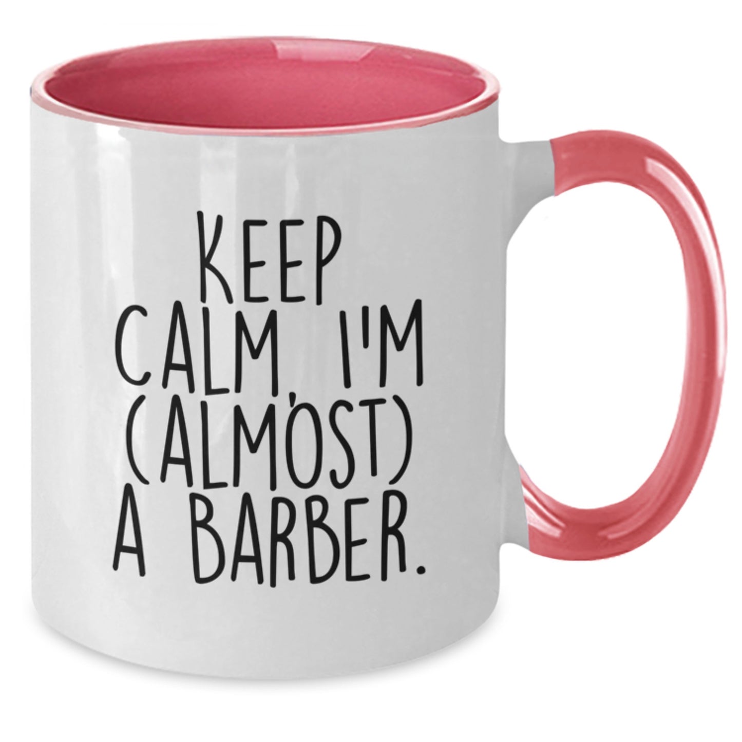 Funny Barber Gifts for Men, Unique Two Tone Coffee Mugs Keep Calm I'm (almost) A Barber Christmas Unique Gifts - Additional
