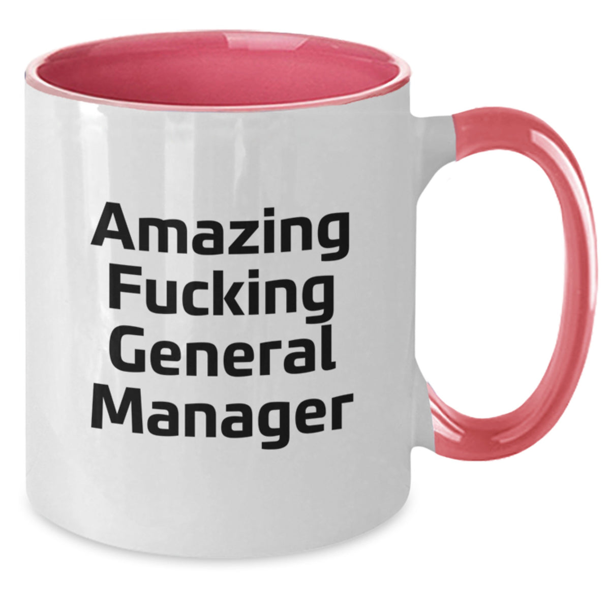 Funny General Manager Gifts for Men from Women, Two Tone Coffee Mugs for General Manager, Amazing F--king General Manager Quote, Christmas Unique Gifts - Additional