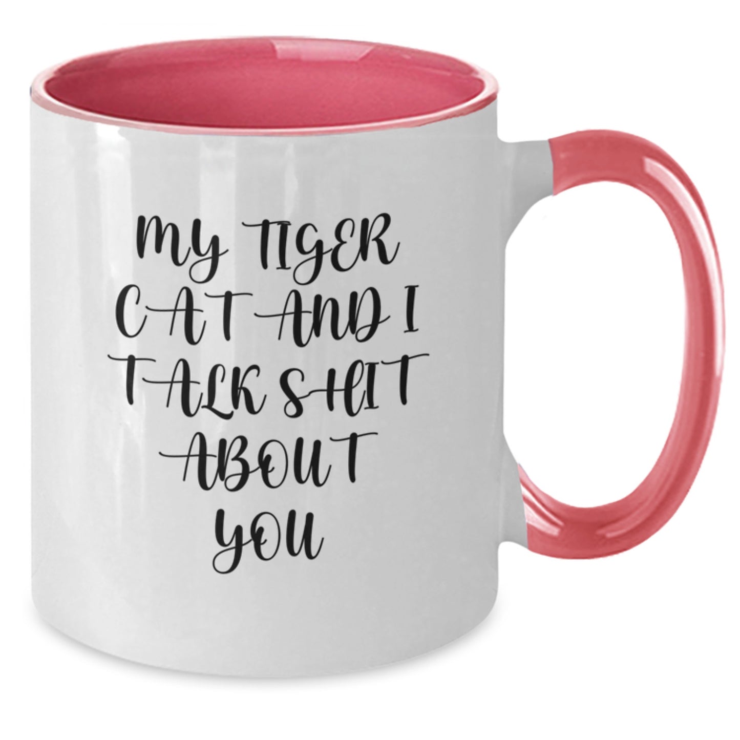 Funny Tiger Cat Two Tone Coffee Mug Gifts for Dad from Family - Additional