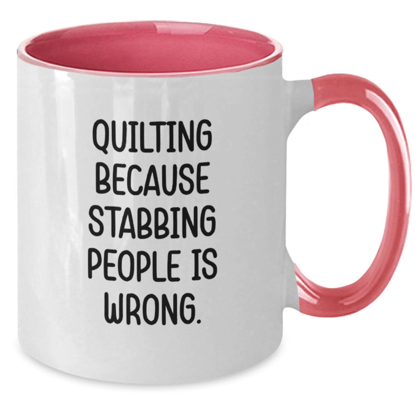 Quilting Humor Gifts for Quilters - Two Tone Christmas Mugs from Friends - Additional