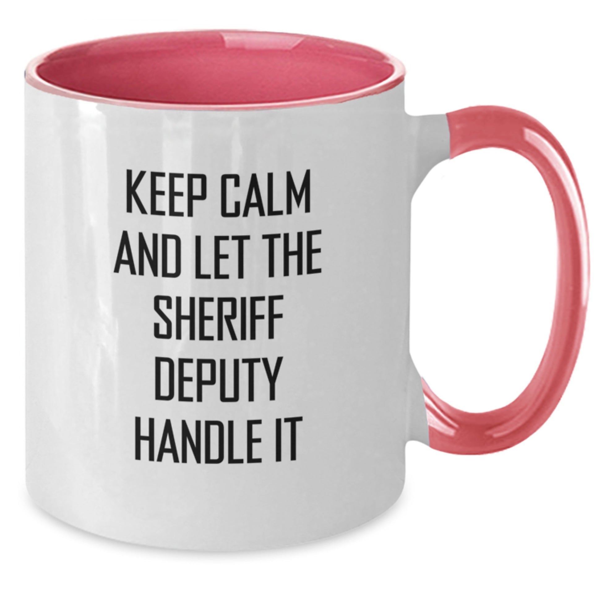 Funny Sheriff Deputy Gifts, Let the Sheriff Deputy Handle It Christmas Unique Mugs for Men Women Friends Coworkers Family - Additional