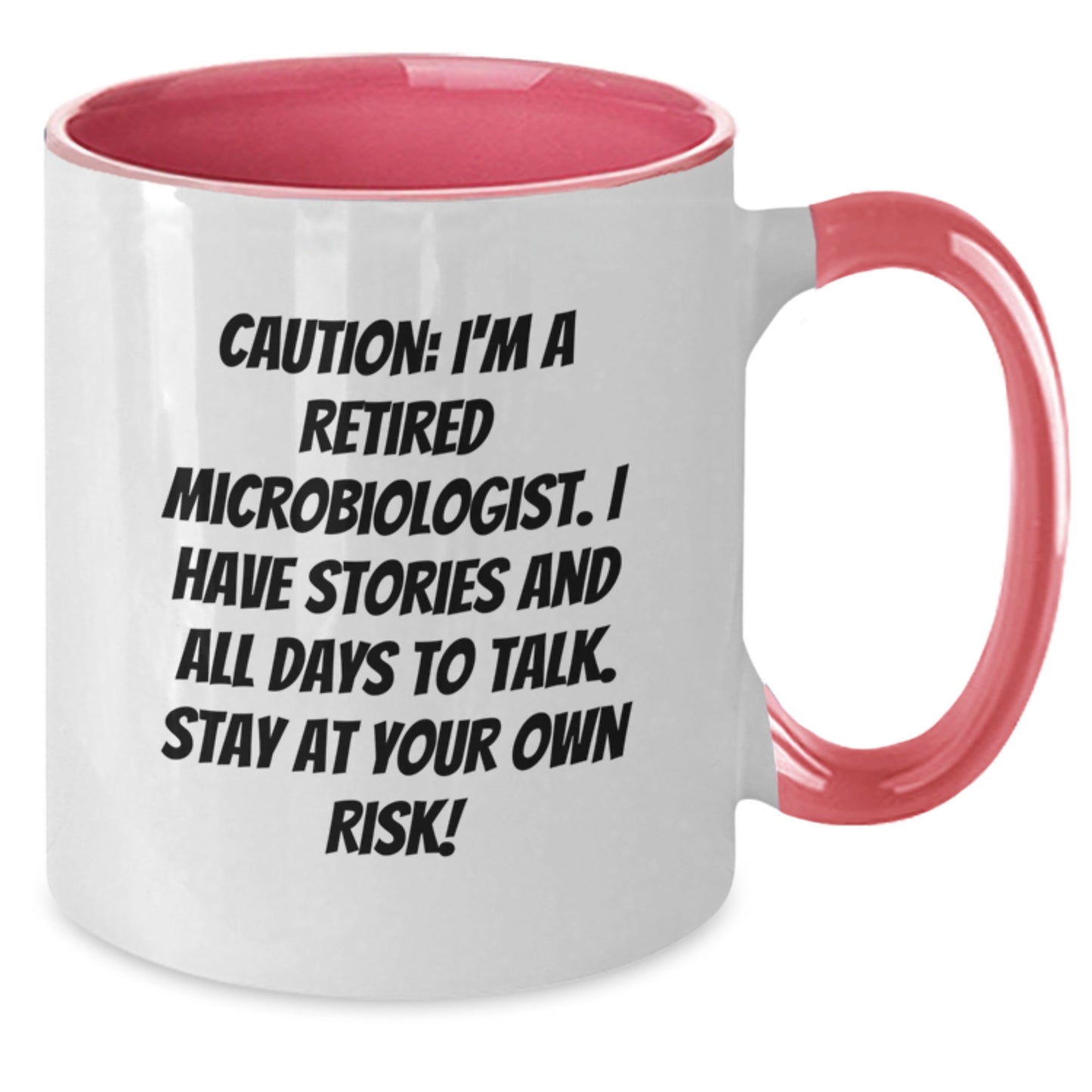 Funny Microbiologist Gifts from Friends for Christmas Unique Finds Two Tone Coffee Mug - Additional
