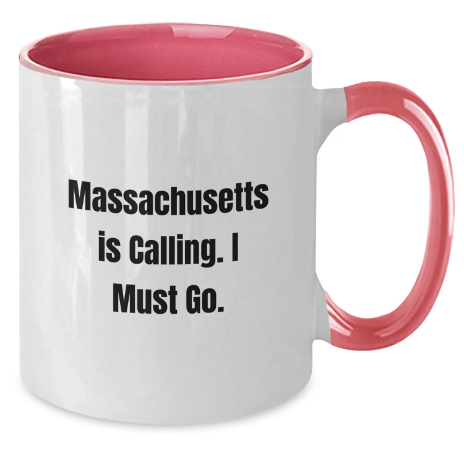 Massachusetts Gifts for Women from Friends - Funny Two Tone Coffee Mug - Christmas Unique Gifts - Additional