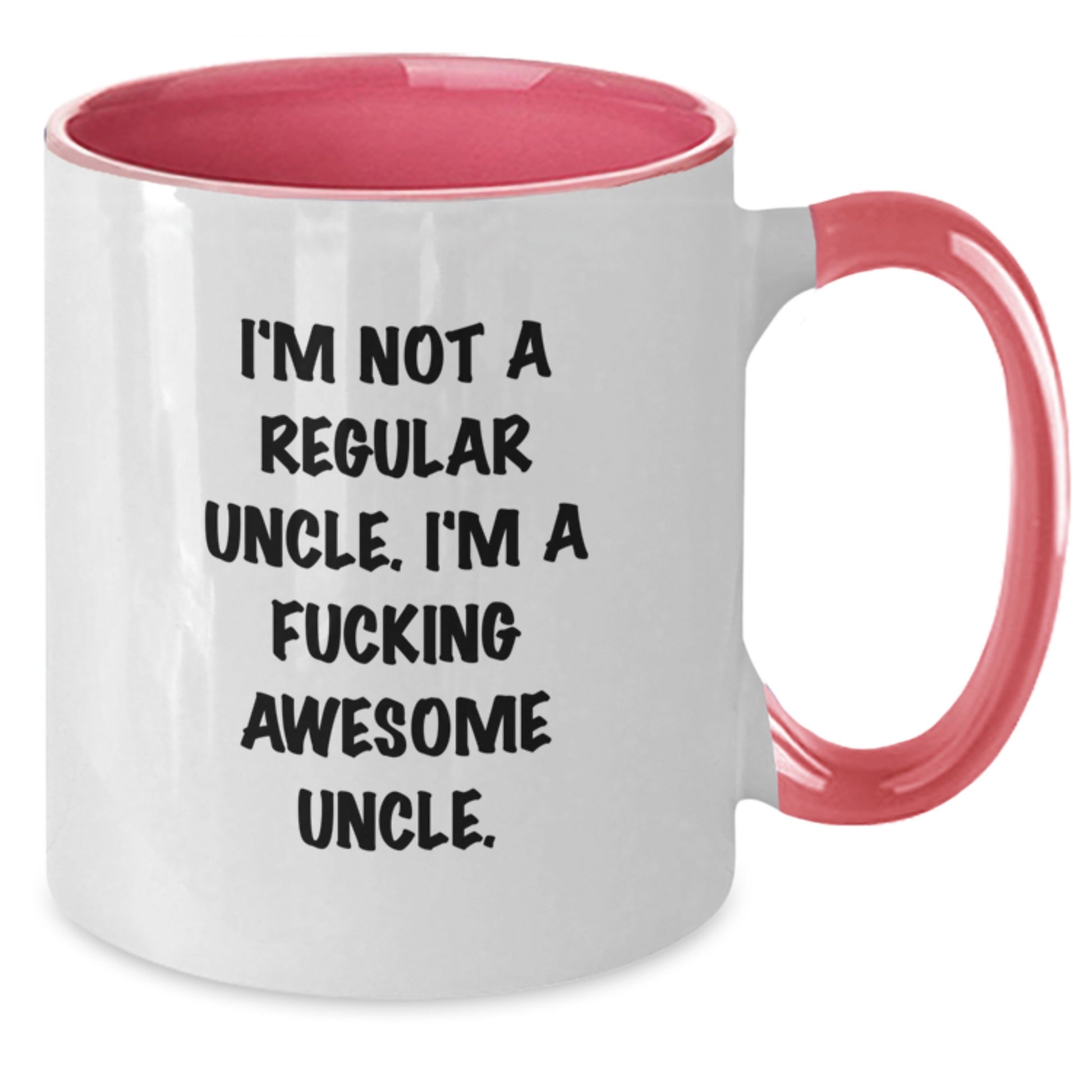 Funny Uncle Gifts from Men, Gifts for Uncle Man, Unique Two Tone Coffee Mugs, I'm Not A Regular Uncle. I'm A F--king Awesome Uncle. Christmas Unique Gifts - Additional