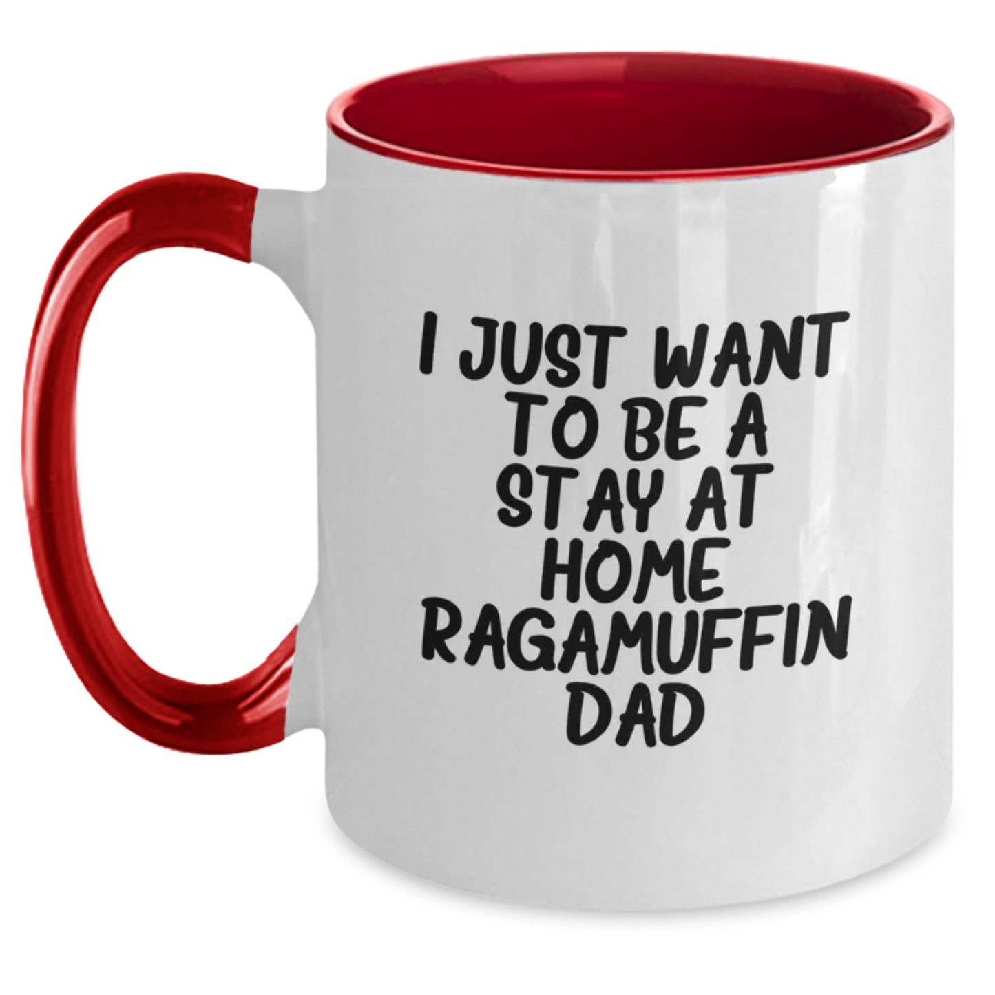 Funny Ragamuffin Cat Gifts from Dad, Two Tone Coffee Mug for Christmas Unique Presents for Men - Main