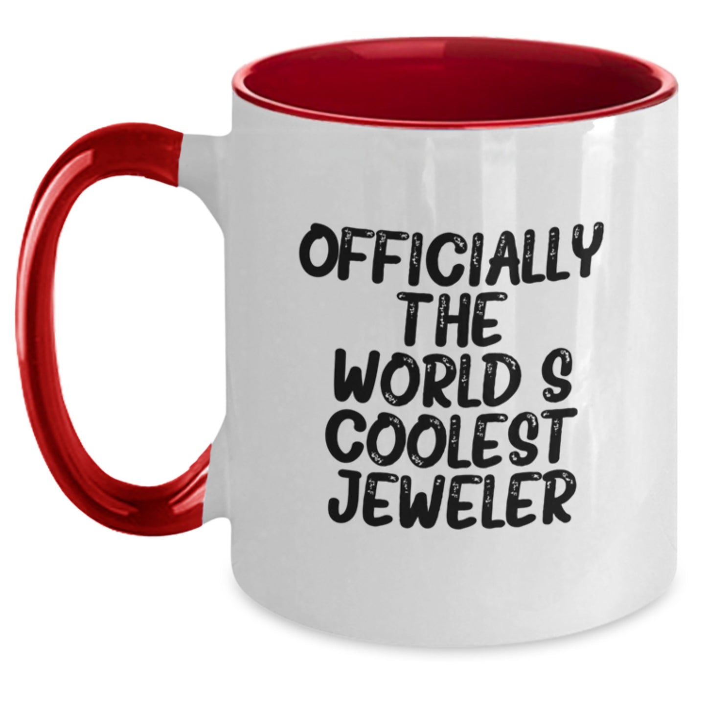 Inspiring Gifts from Friends for the World's Coolest Jeweler Two Tone Coffee Mug, Graduation Unique Gifts for Men - Main