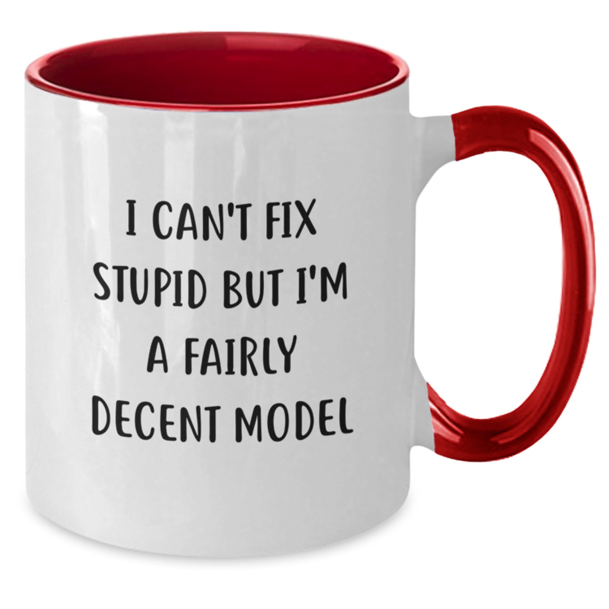 Funny Quote Model Gifts, Gifts from Friends for Model, Two Tone Coffee Mug Valentine's Unique - Additional
