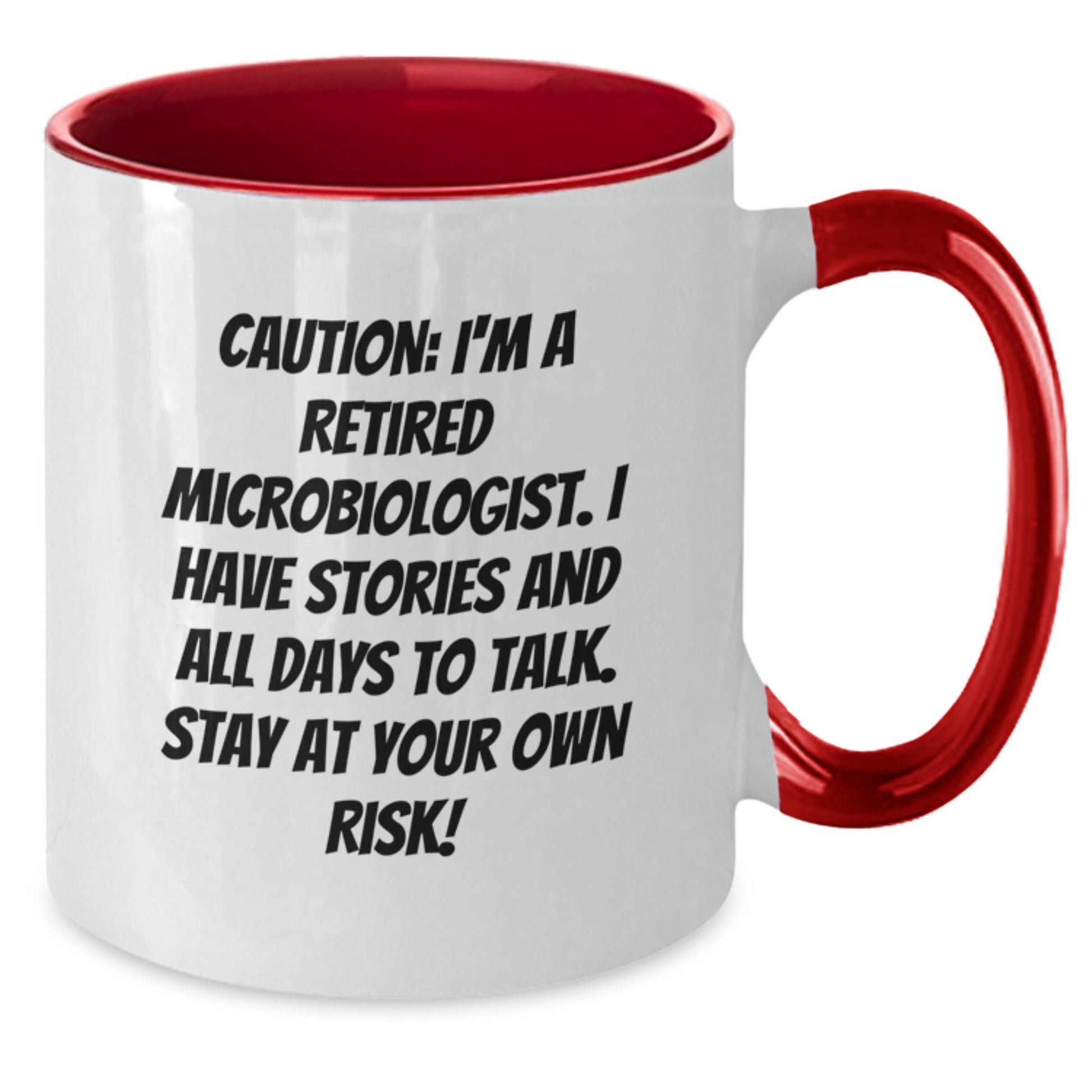 Funny Microbiologist Gifts from Friends for Christmas Unique Finds Two Tone Coffee Mug - Additional