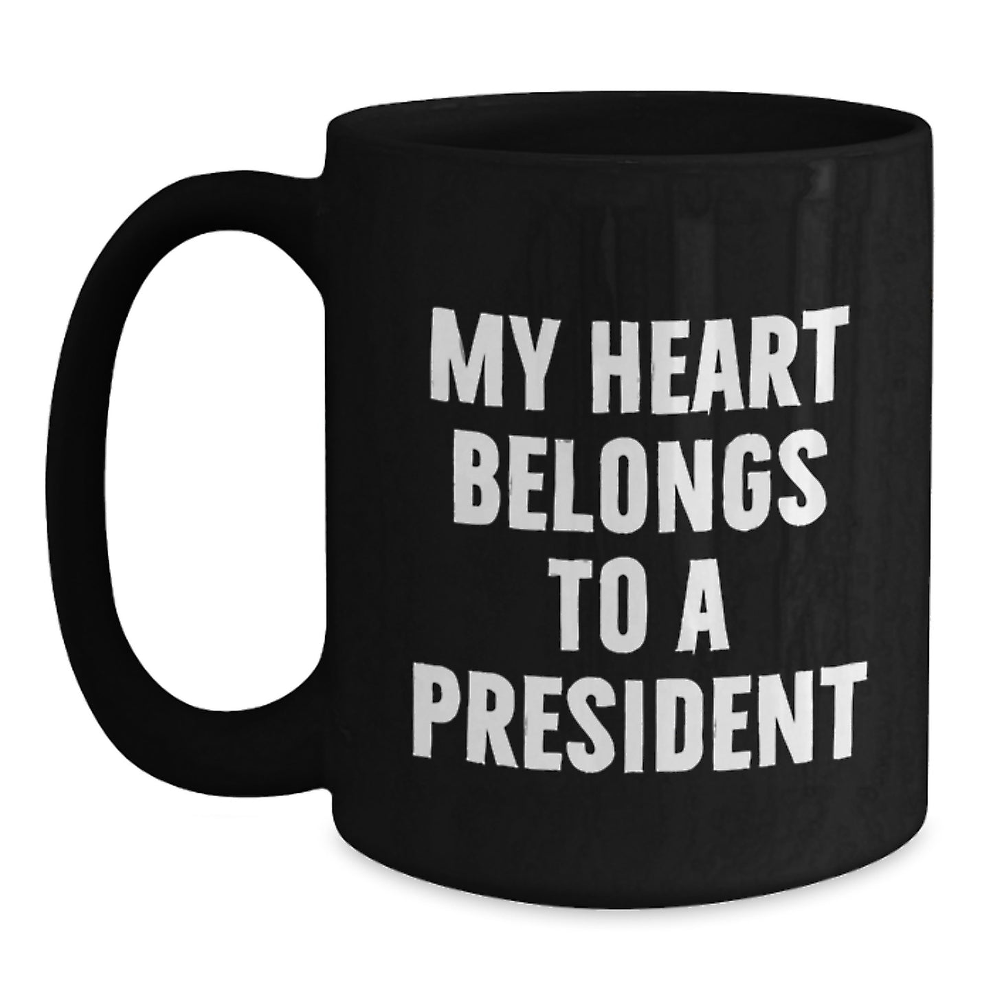 Funny President Gifts for Men, Black Coffee Mug, Unique Christmas Unique Gifts from Friends to Family - Main